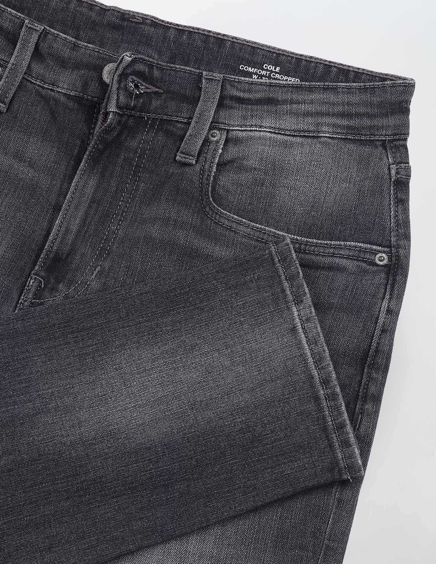 Cole Comfort Cropped Fit Grey Jeans Grey - U.S. Polo Assn. India | Large