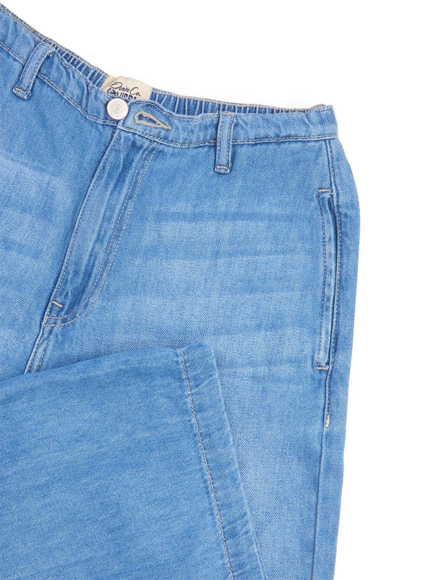 Wide Leg Fit Blue Jeans Light Blue - U.S. Polo Assn. India | Large