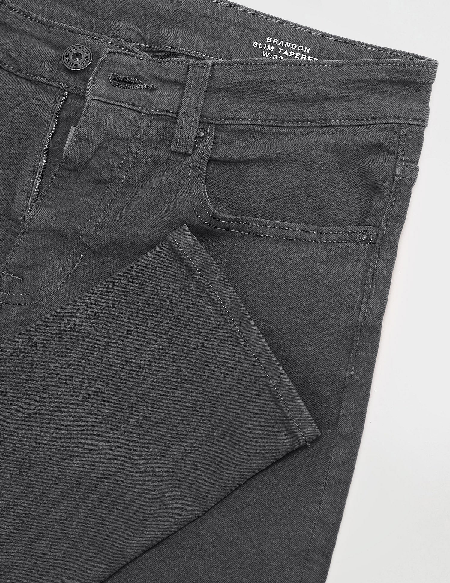 Brandon Slim tapered Fit Jeans Black - U.S. Polo Assn. India | Large