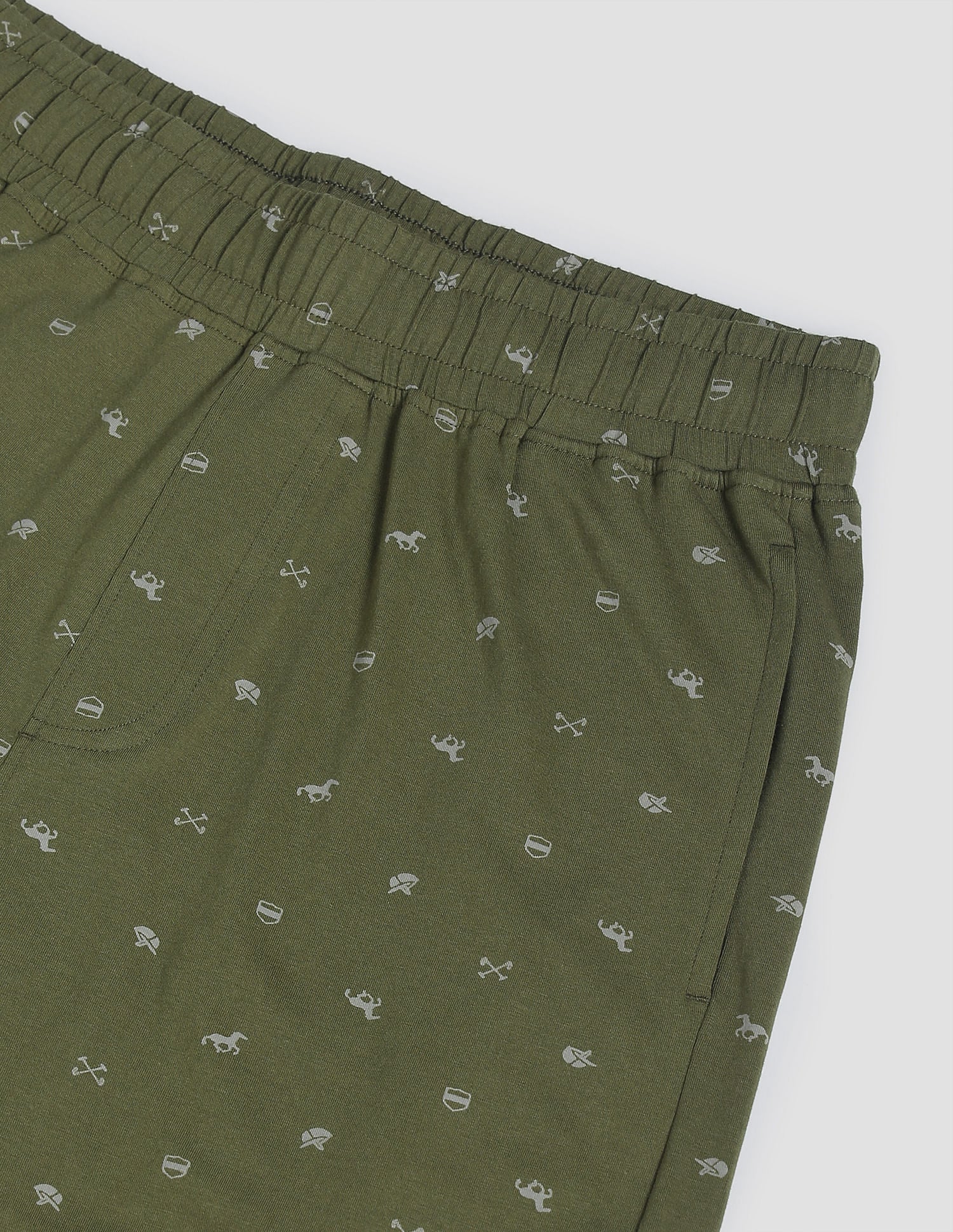 All Over Print OELP2 Lounge Track Pants - Pack Of 1 Olive - U.S. POLO ASSN. | Large