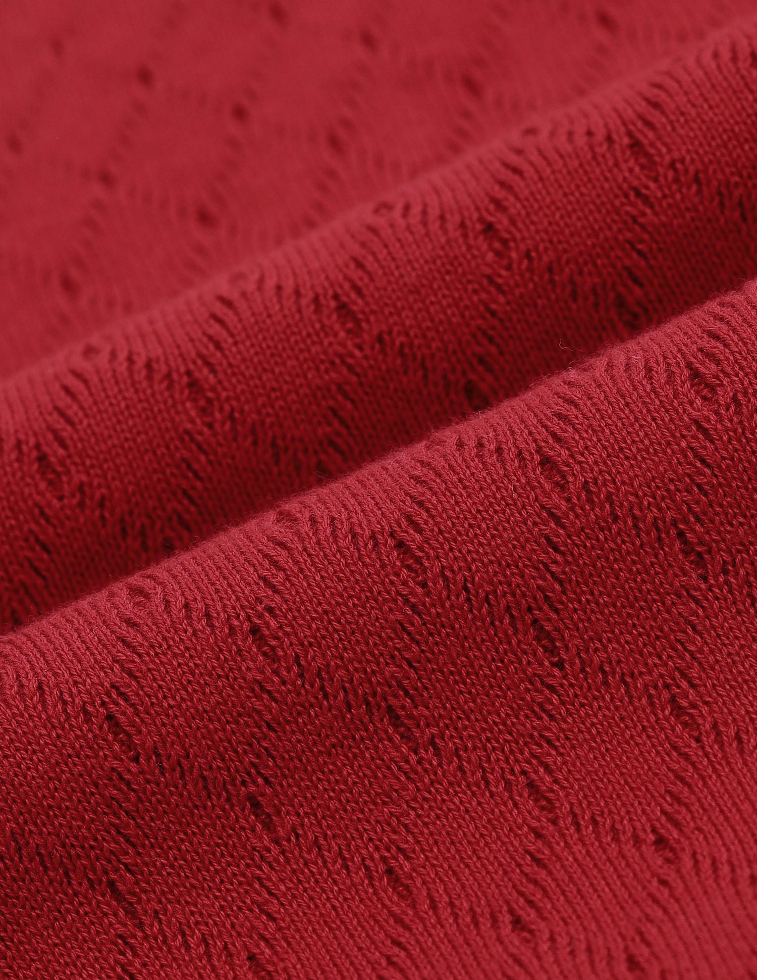 Cable Knit Tipped Cardigan Red - U.S. POLO ASSN. | Large