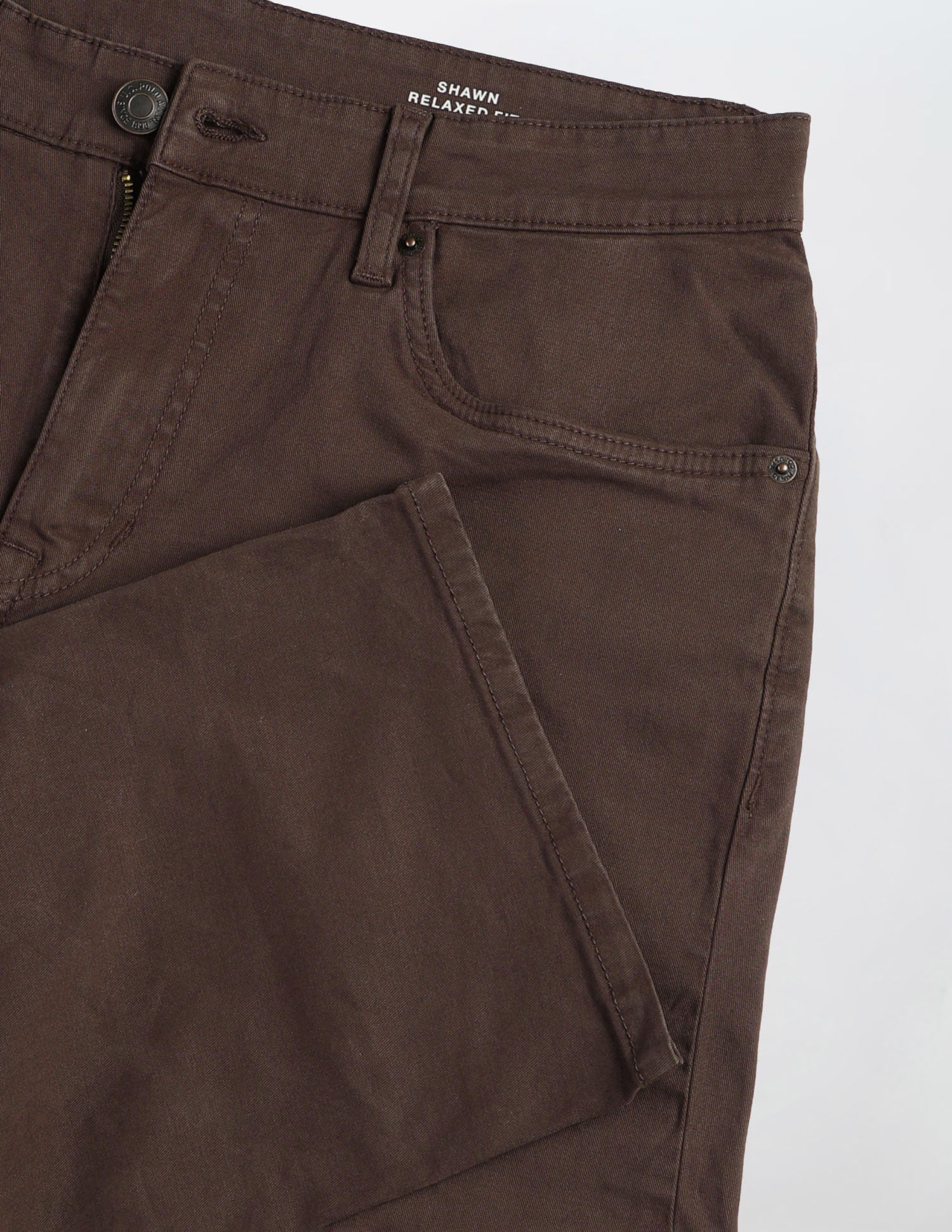 Shawn Relaxed Fit Brown Jeans Choco - U.S. Polo Assn. India | Large