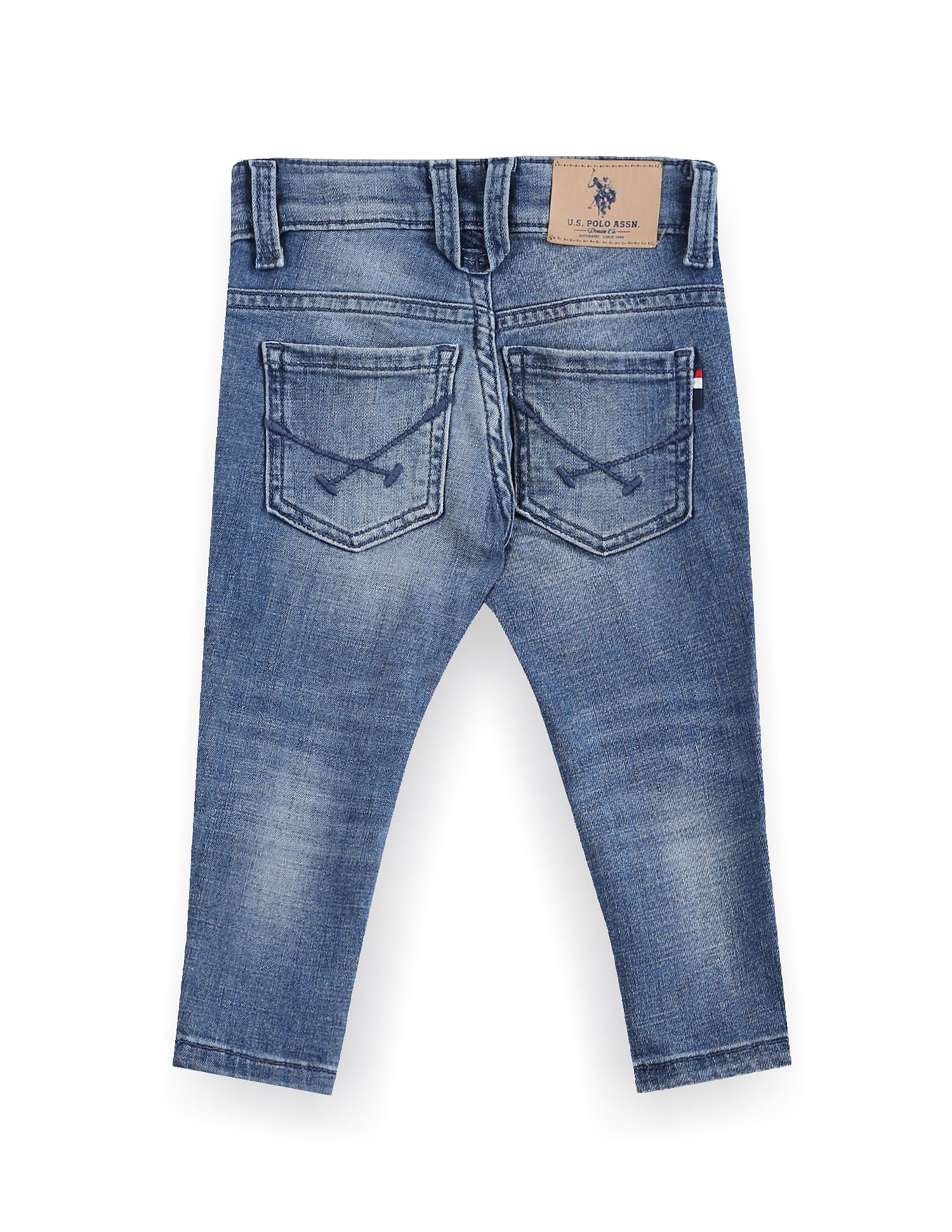 Slim Fit Stone Wash Jeans Blue - U.S. POLO ASSN. | Large