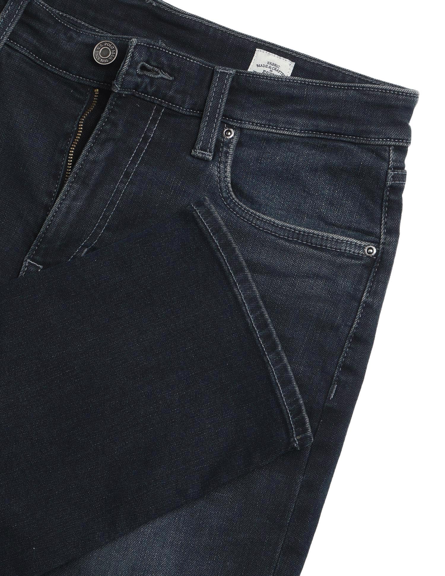 Pacho X Harold Slim Straight Fit Blue Jeans Mid Blue - U.S. Polo Assn. India | Large