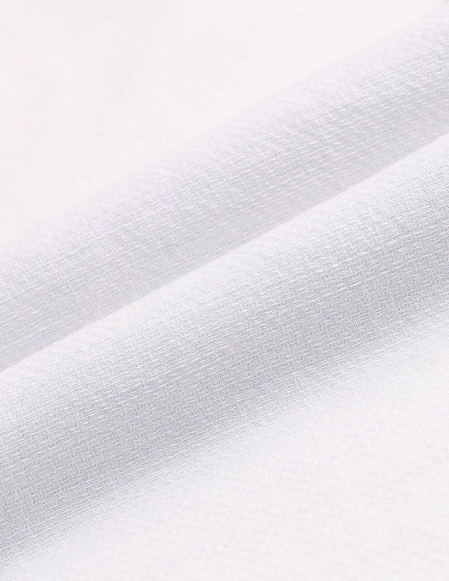 Textured Dobby Regular Fit Formal Shirt White - U.S. Polo Assn. India | Large