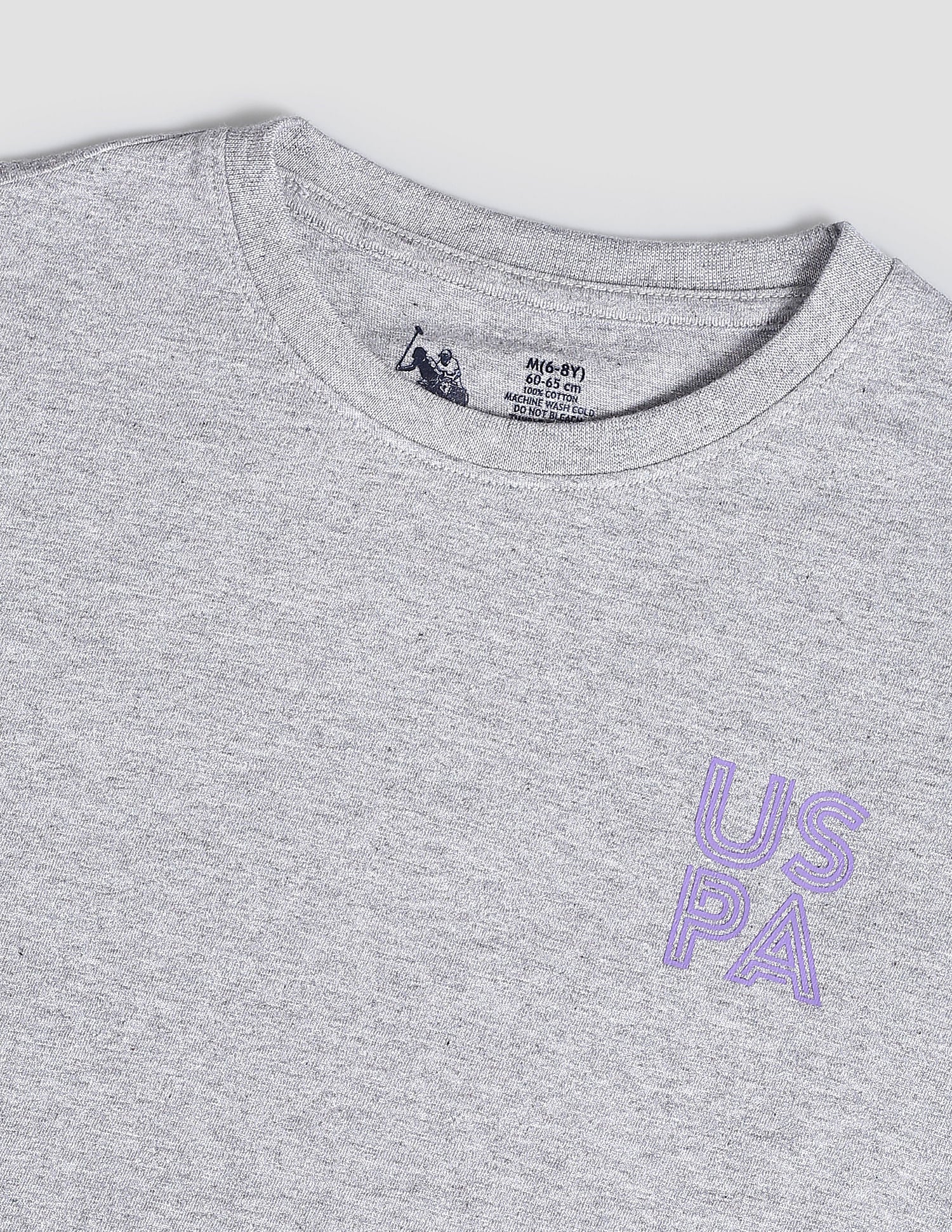 Cotton OKE02 Lounge T-Shirt - Pack Of 1 Grey - U.S. POLO ASSN. | Large