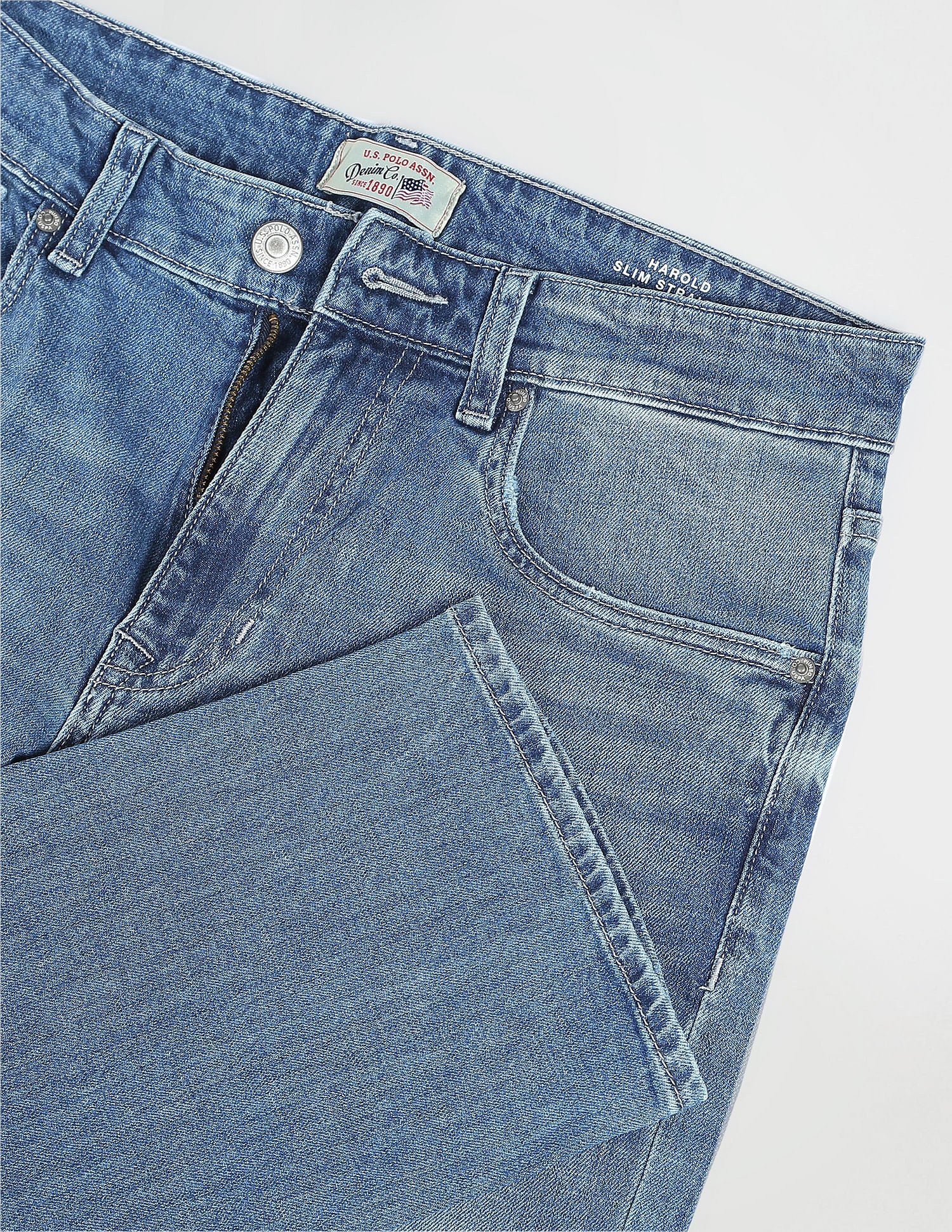 Slim Straight Authentic Jeans Blue - U.S. Polo Assn. India | Large