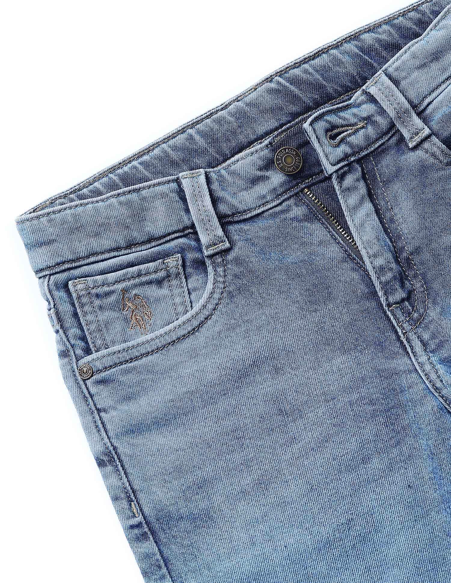 Relaxed Fit Whiskered Jeans Indigo - U.S. Polo Assn. India | Large