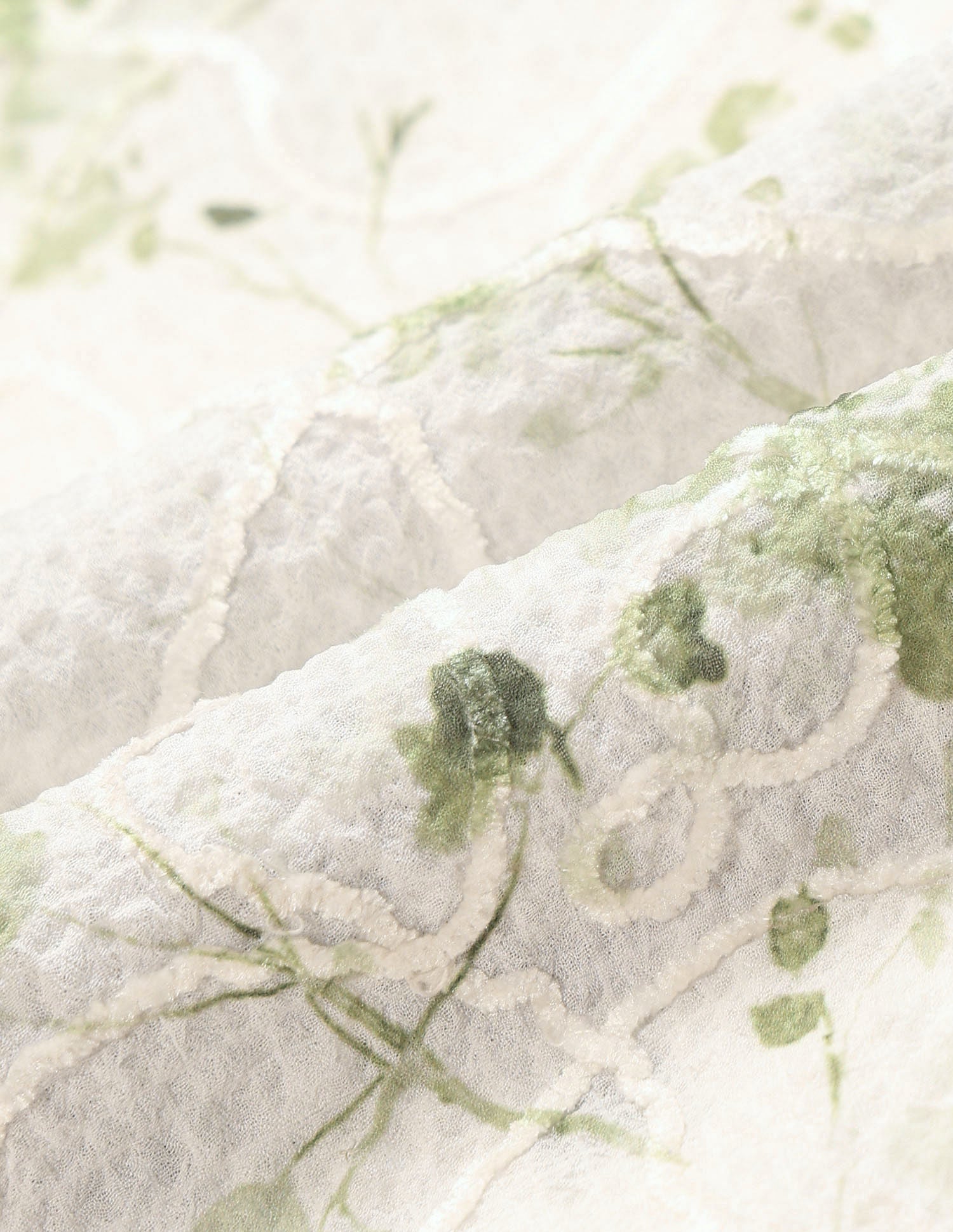 Floral Textured Top Olive - U.S. POLO ASSN. | Large