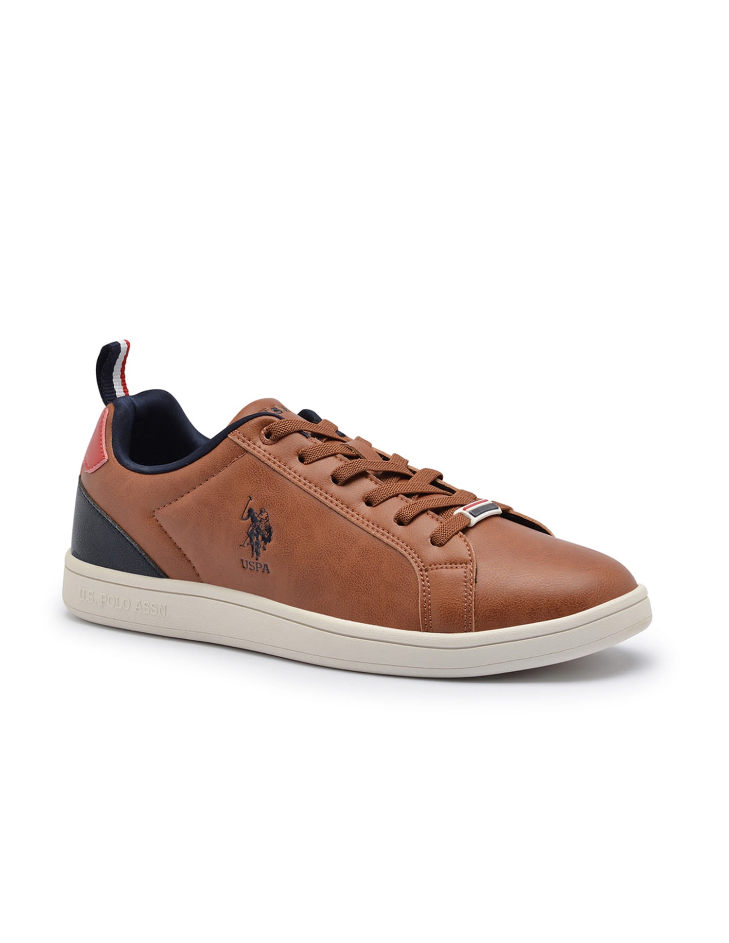 Colour Block Panelled Stefan Sneakers Tan - U.S. Polo Assn. India | Large
