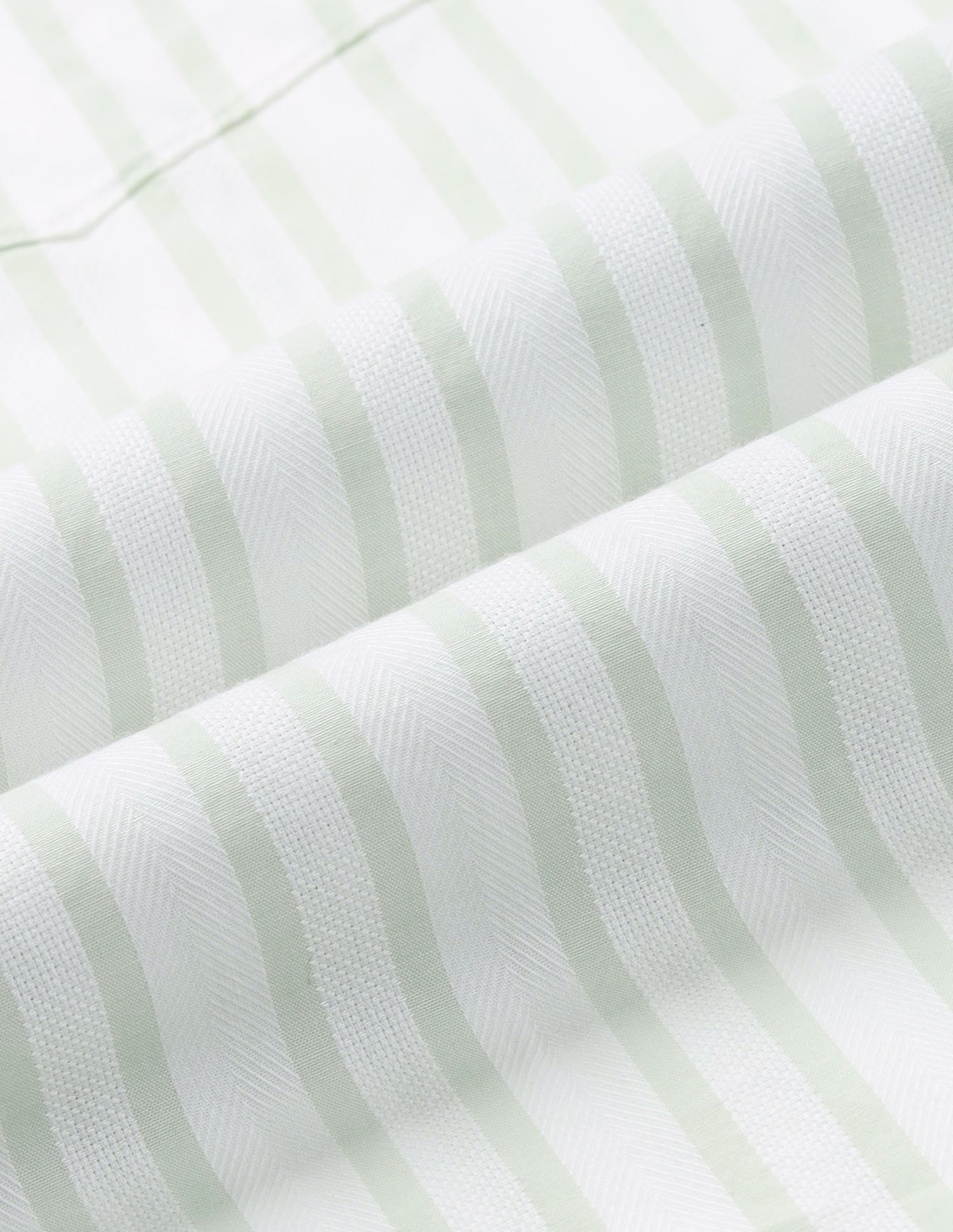 Vertical Striped Twill Shirt Light Green - U.S. Polo Assn. India | Large