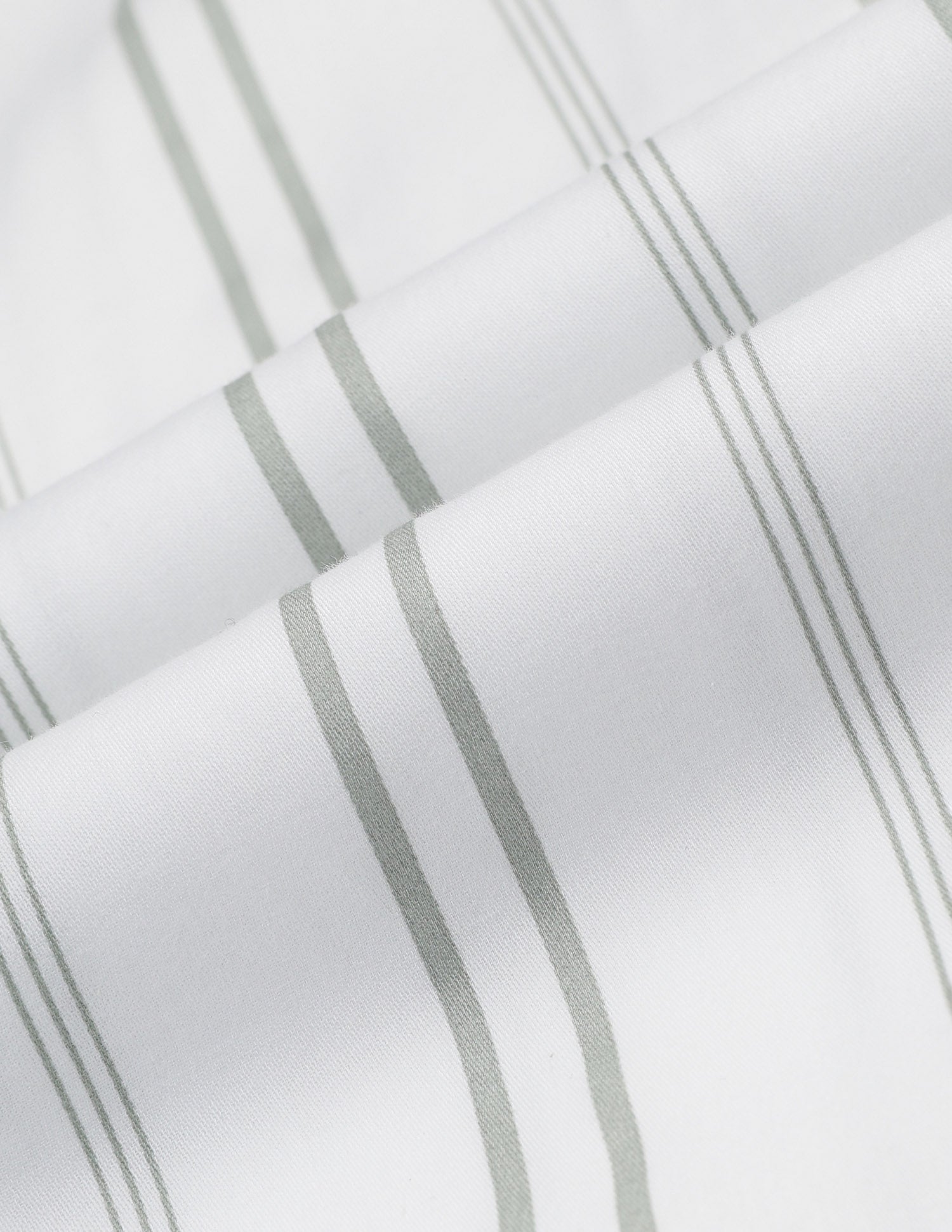 Vertical Striped Pure Cotton Shirt Lightgreen - U.S. POLO ASSN. | Large