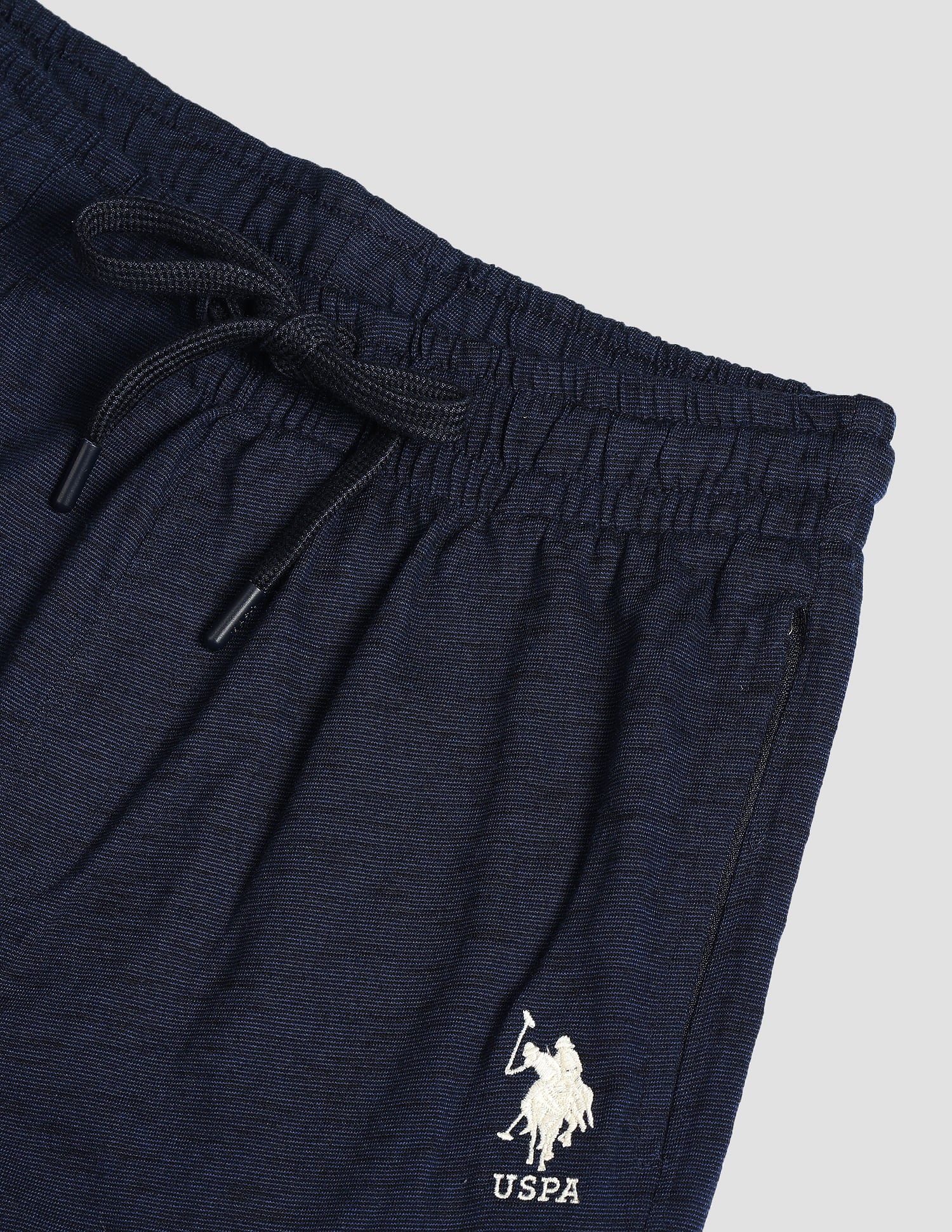 Heathered Drawstring Waist LJ004 Joggers - Pack Of 1 Blue - U.S. POLO ASSN. | Large