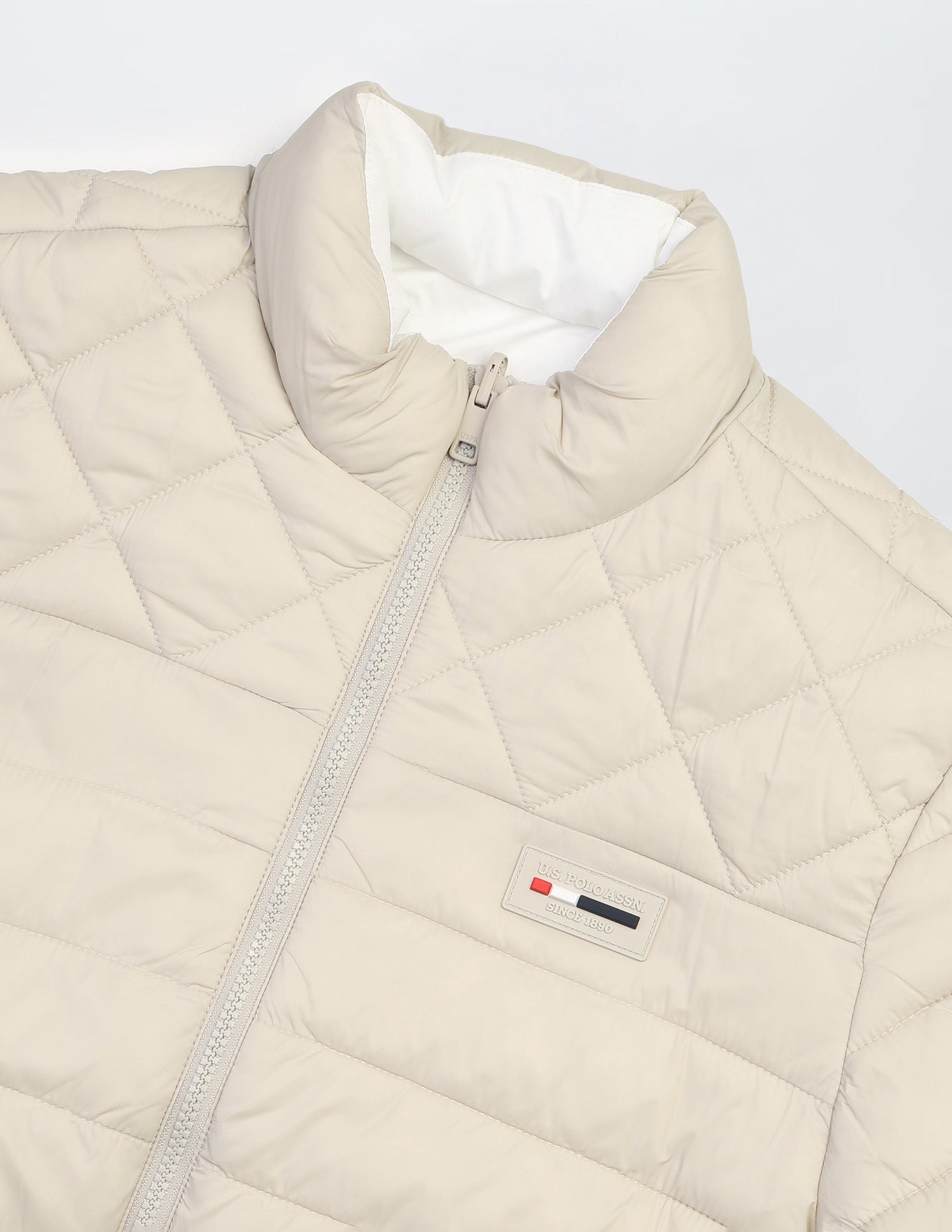Reversible Puffer Jacket Ecru - U.S. Polo Assn. India | Large