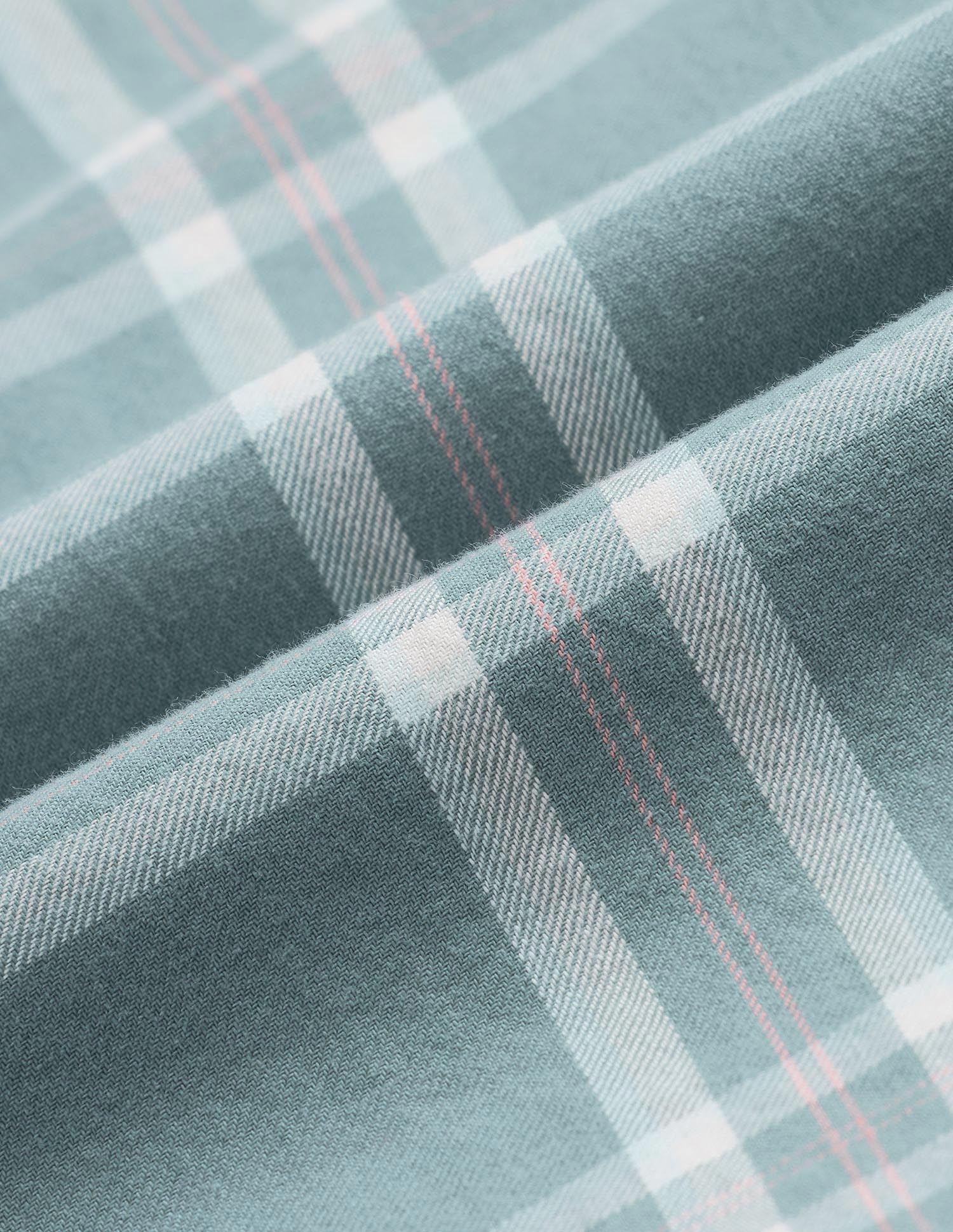 Grid Tattersall Checked Pure Cotton Shirt Green - U.S. POLO ASSN. | Large