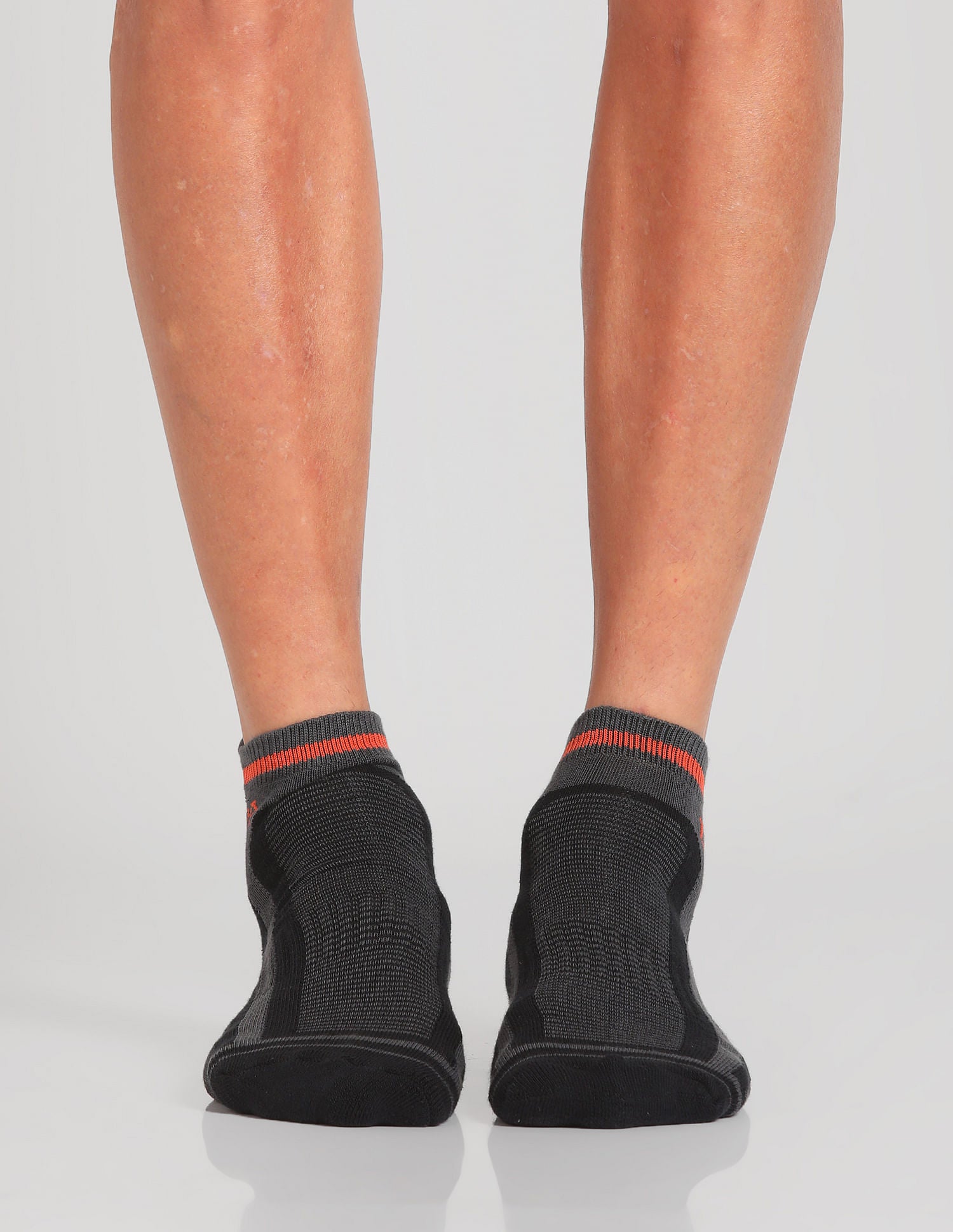 Ankle Length Striped ES006 Socks - Pack Of 3 Red, Black and White - U.S. POLO ASSN. | Large