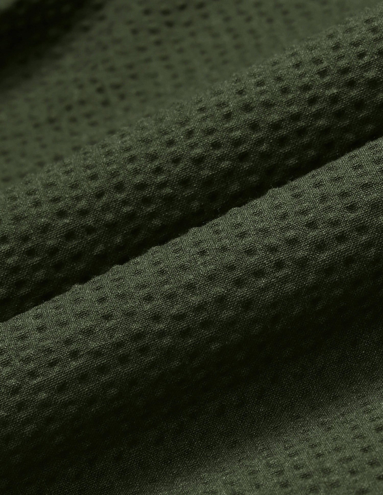 Boxy Fit Seersucker Shirt Olive - U.S. Polo Assn. India | Large