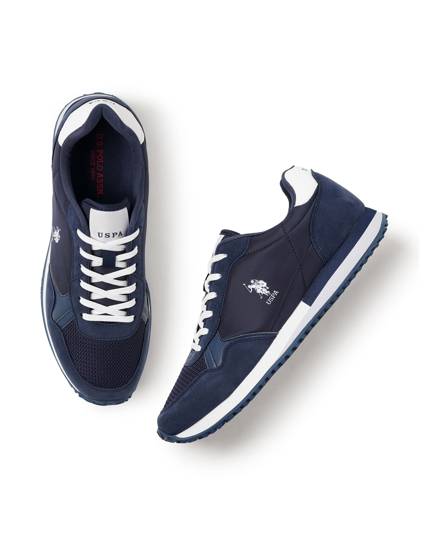 Men Darrion Navy Retro Joggers Sneakers Navy - U.S. POLO ASSN. | Large