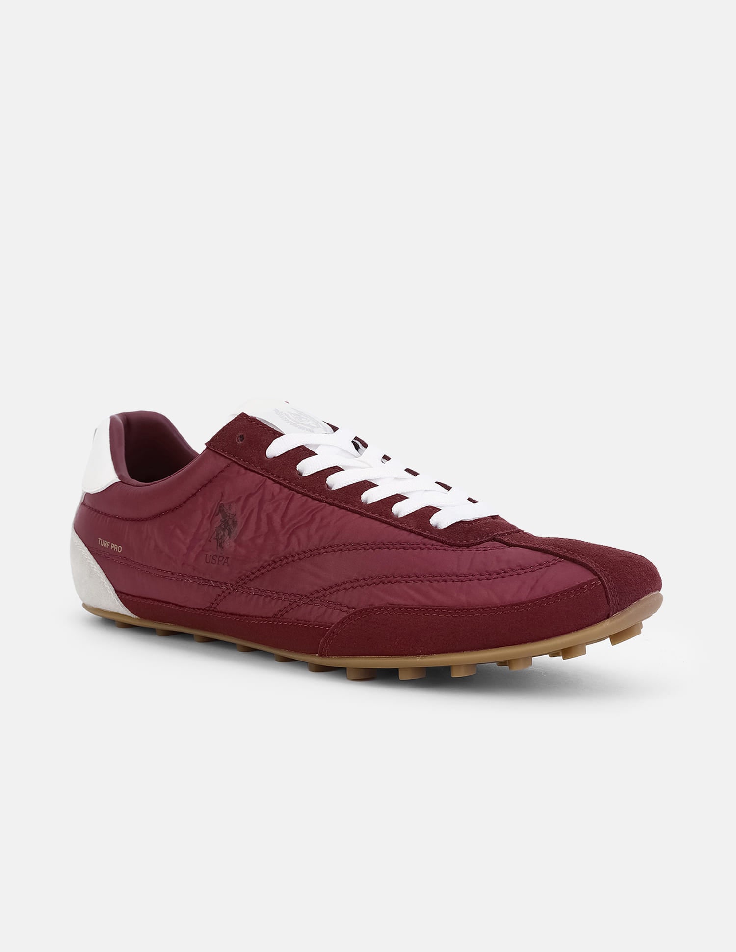 Colour Blocked Turf Pro Sneakers Burgundy - U.S. Polo Assn. India | Large