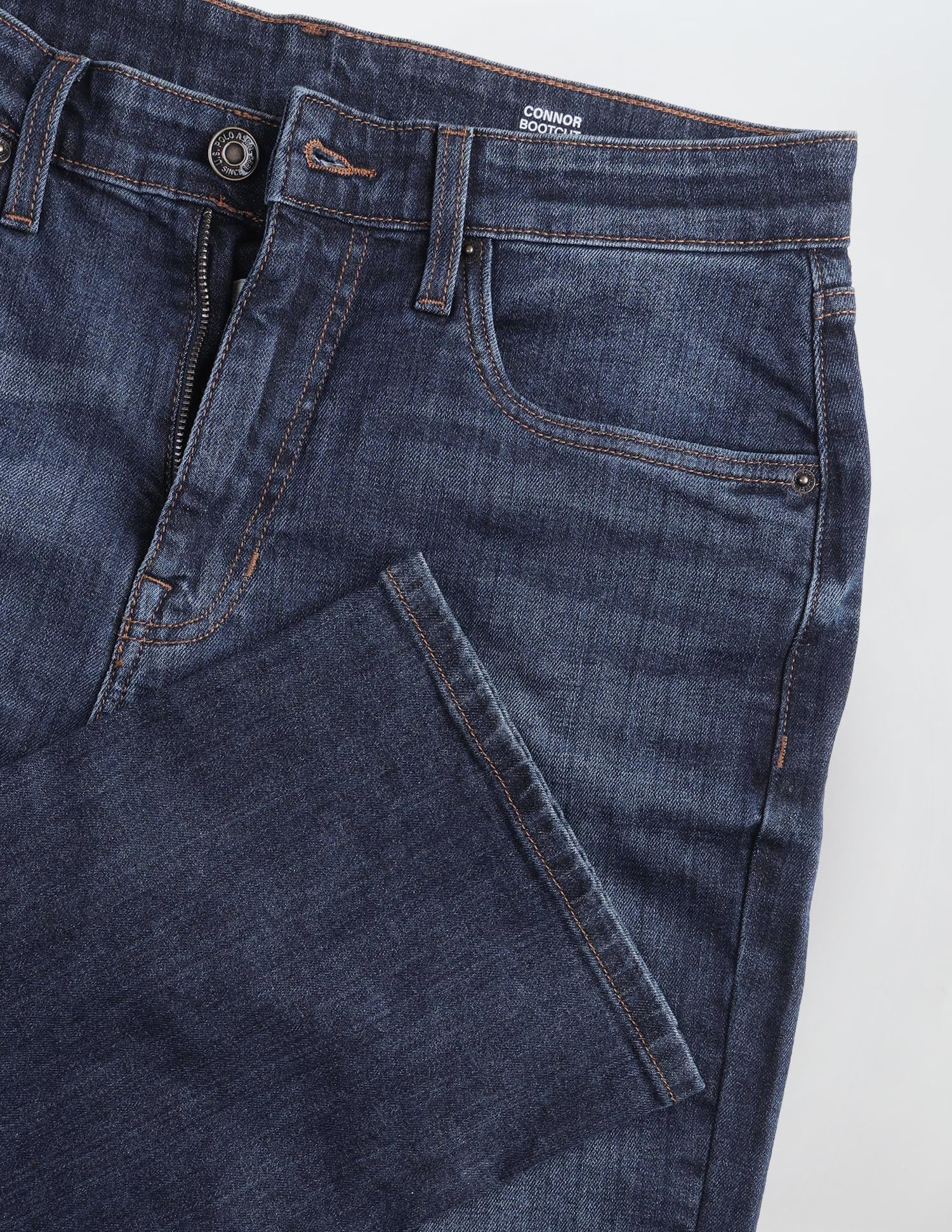 Connor Bootcut Fit Blue Jeans Mid Blue - U.S. Polo Assn. India | Large