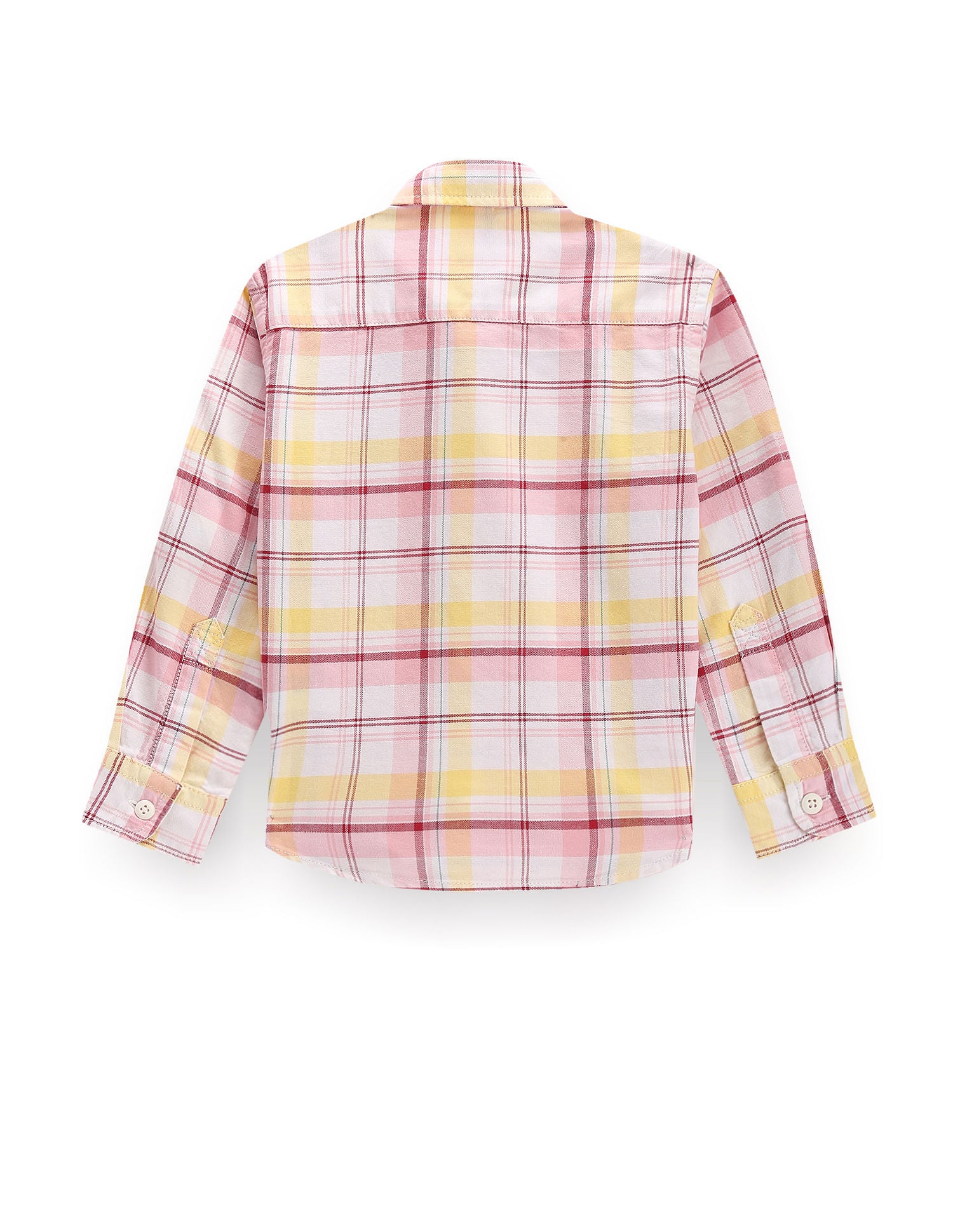 Boys Plaid Check Super Slim Fit Shirt Light Pink - U.S. POLO ASSN. | Large