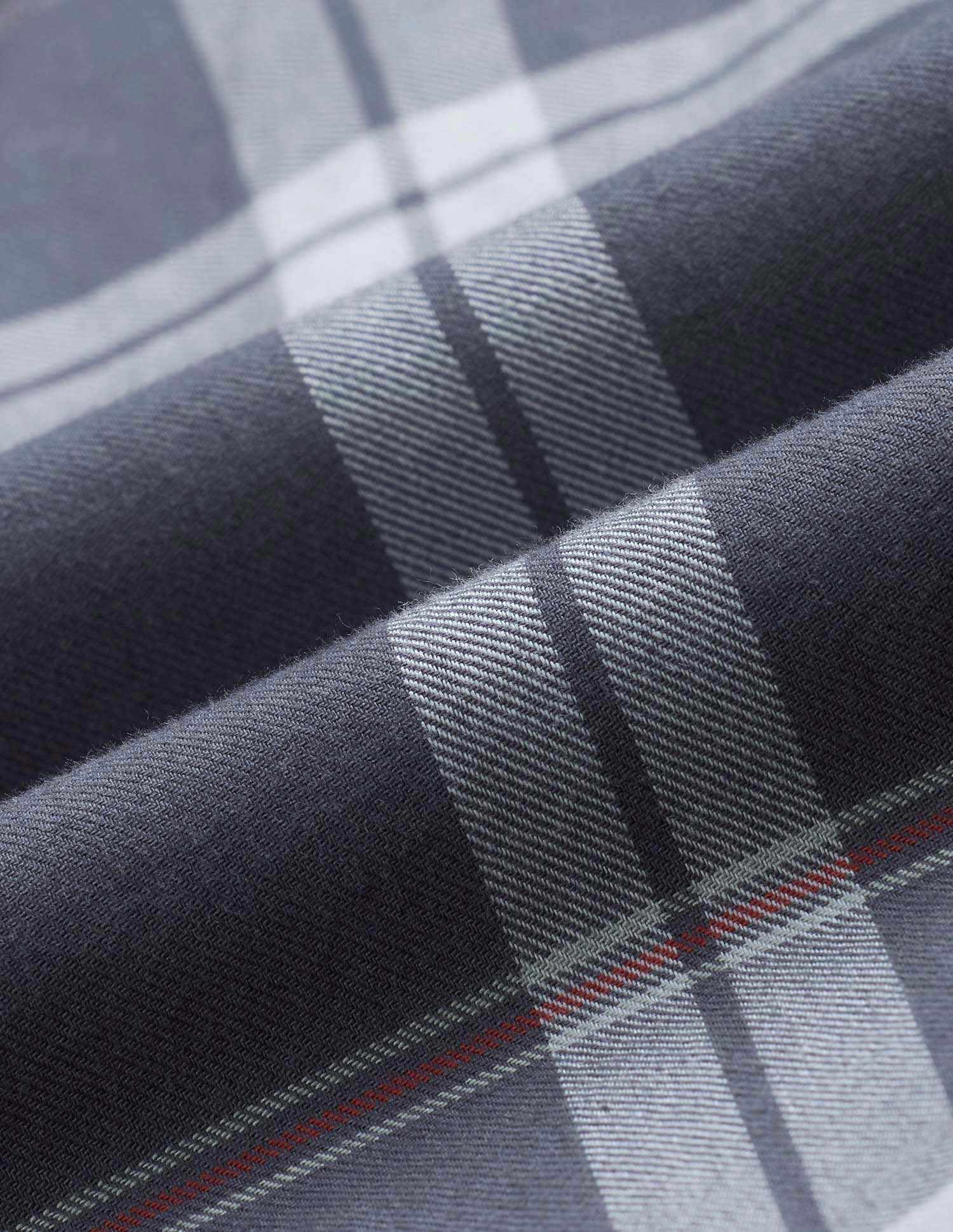 Grid Tattersall Checked Pure Cotton Shirt Grey - U.S. POLO ASSN. | Large