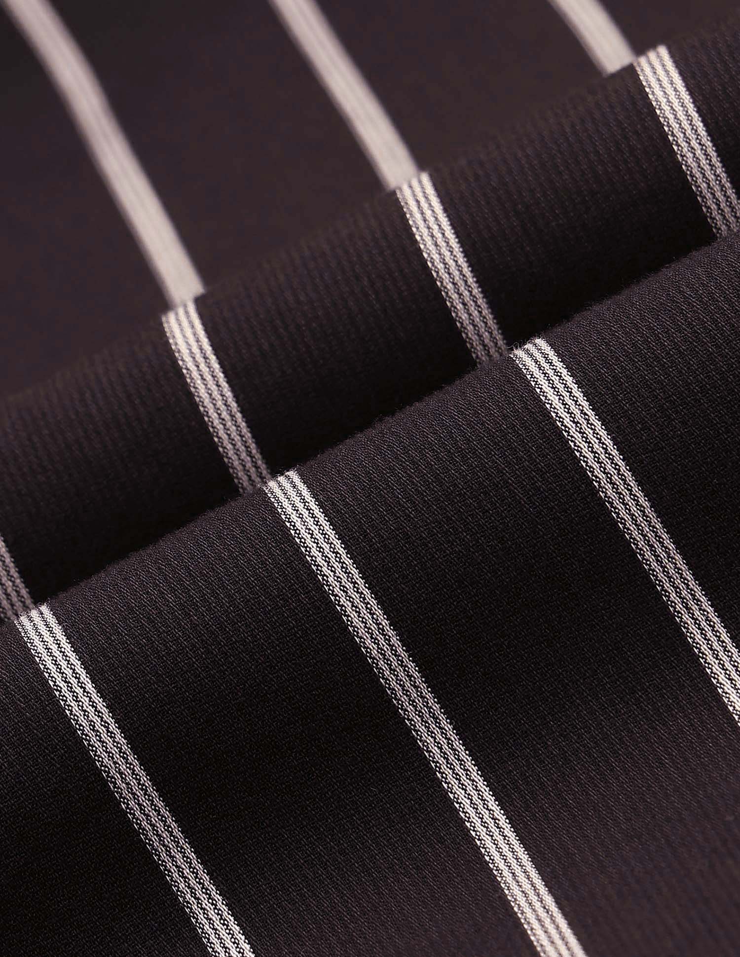 Tailored Fit Vertical Striped Shirt Choco - U.S. POLO ASSN. | Large