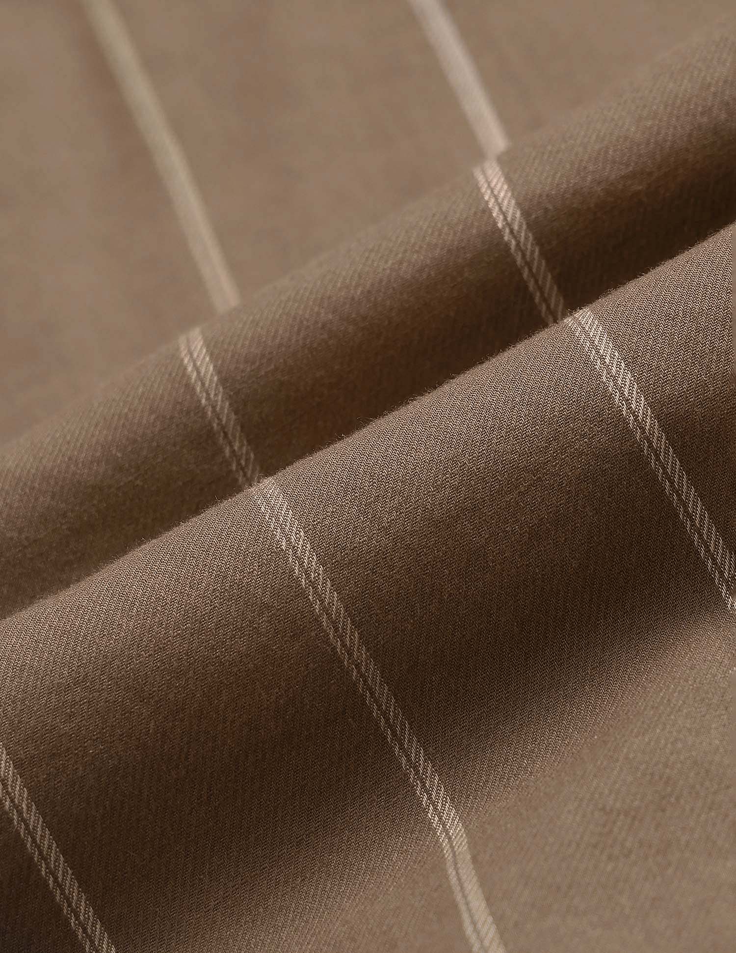 Slim Fit Vertical Striped Shirt Brown - U.S. POLO ASSN. | Large