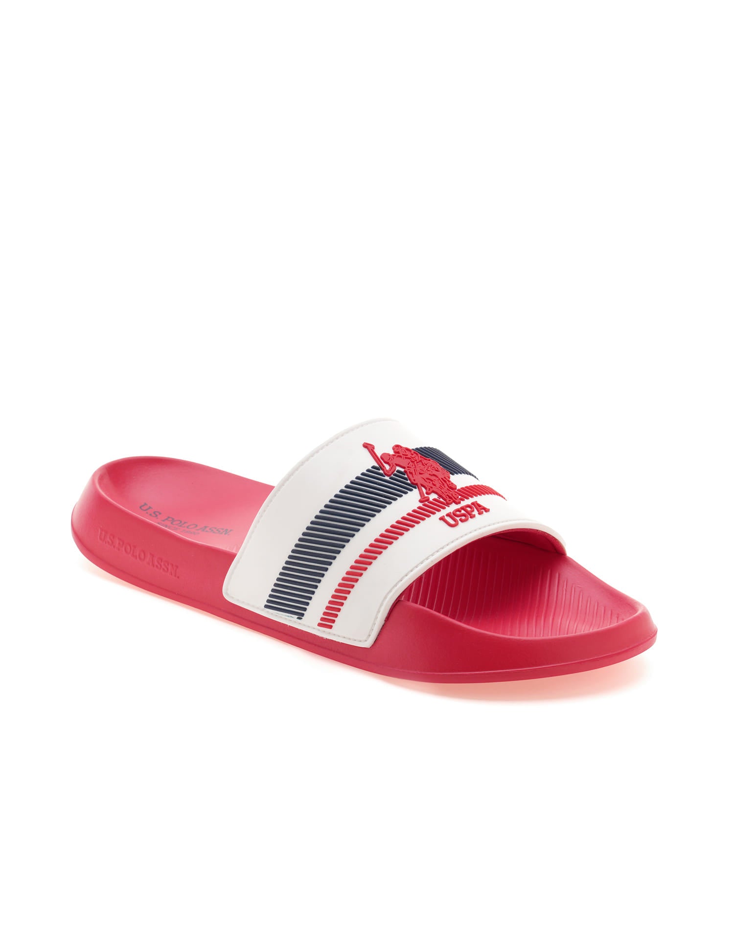 Men Rafa Printed Sliders Red - U.S. Polo Assn. India | Large