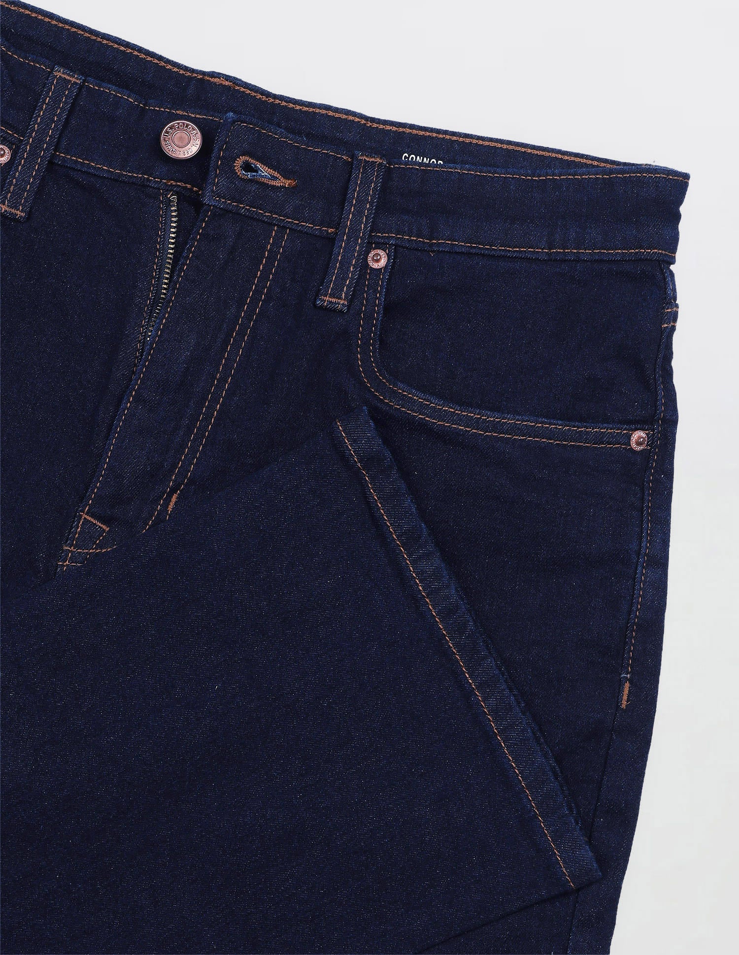 Solid Bootcut Jeans Blue - U.S. Polo Assn. India | Large
