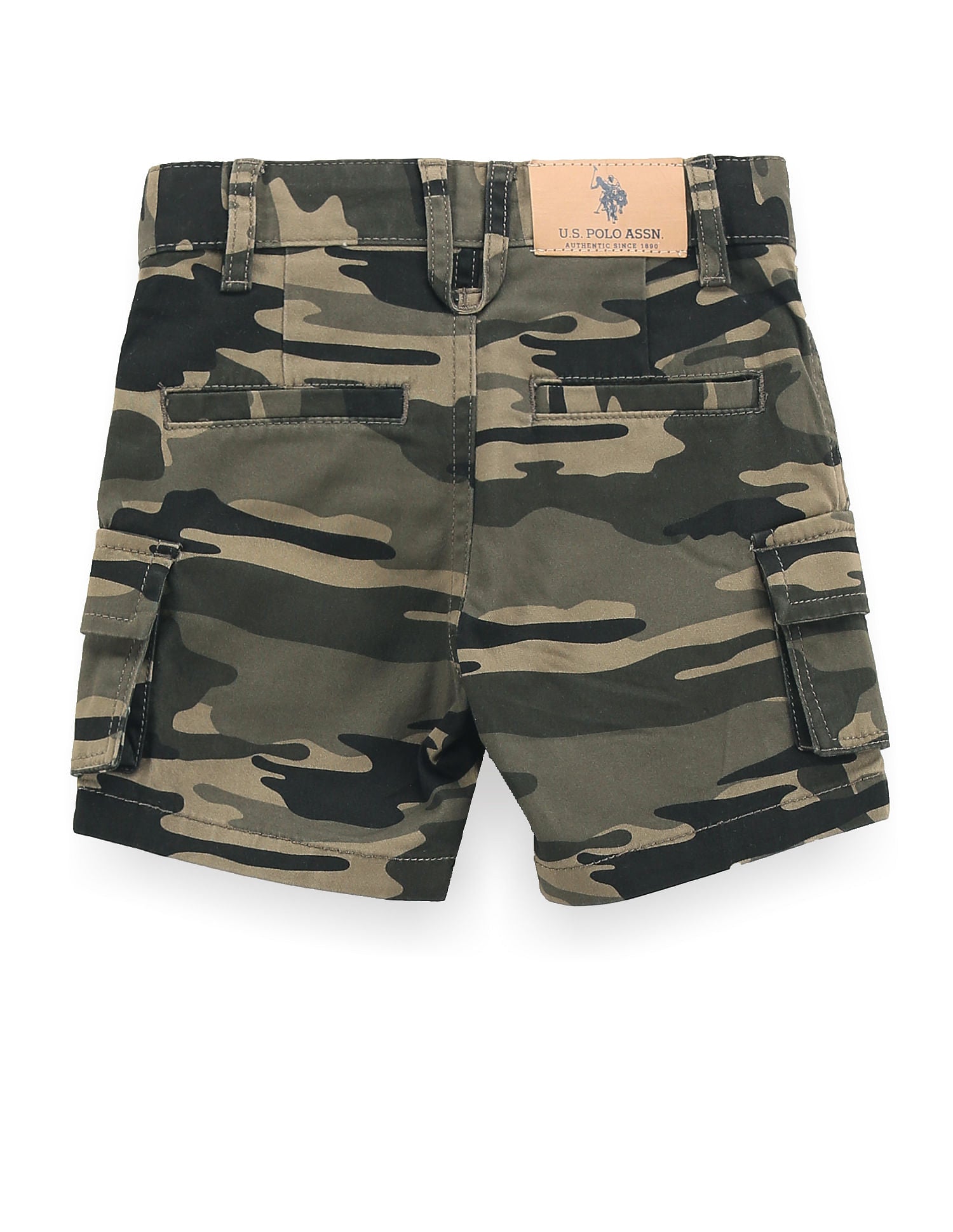 Boys Camouflage Print Shorts Olive - U.S. Polo Assn. India | Large