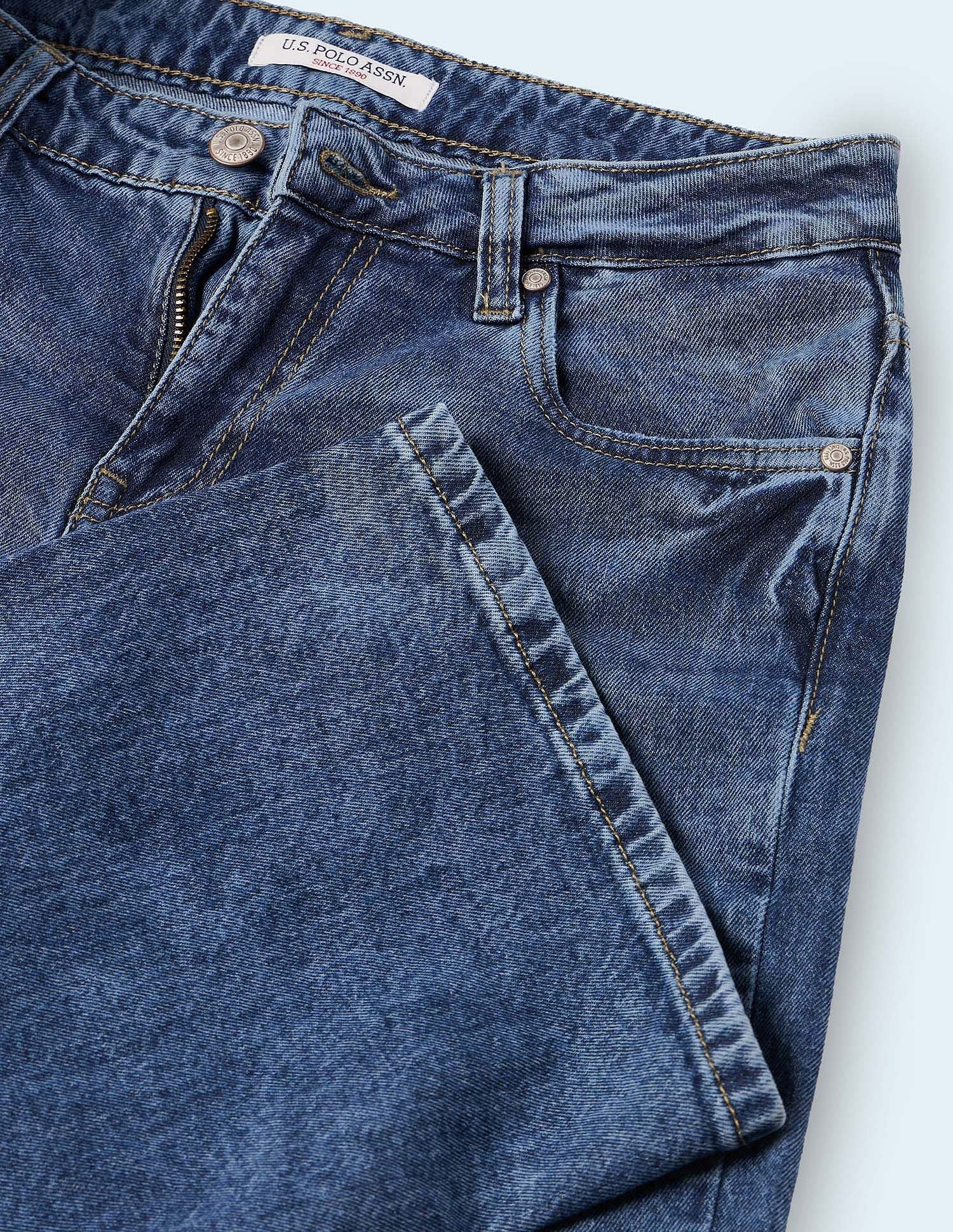 Bootcut Fit Blue Jeans Blue - U.S. Polo Assn. India | Large