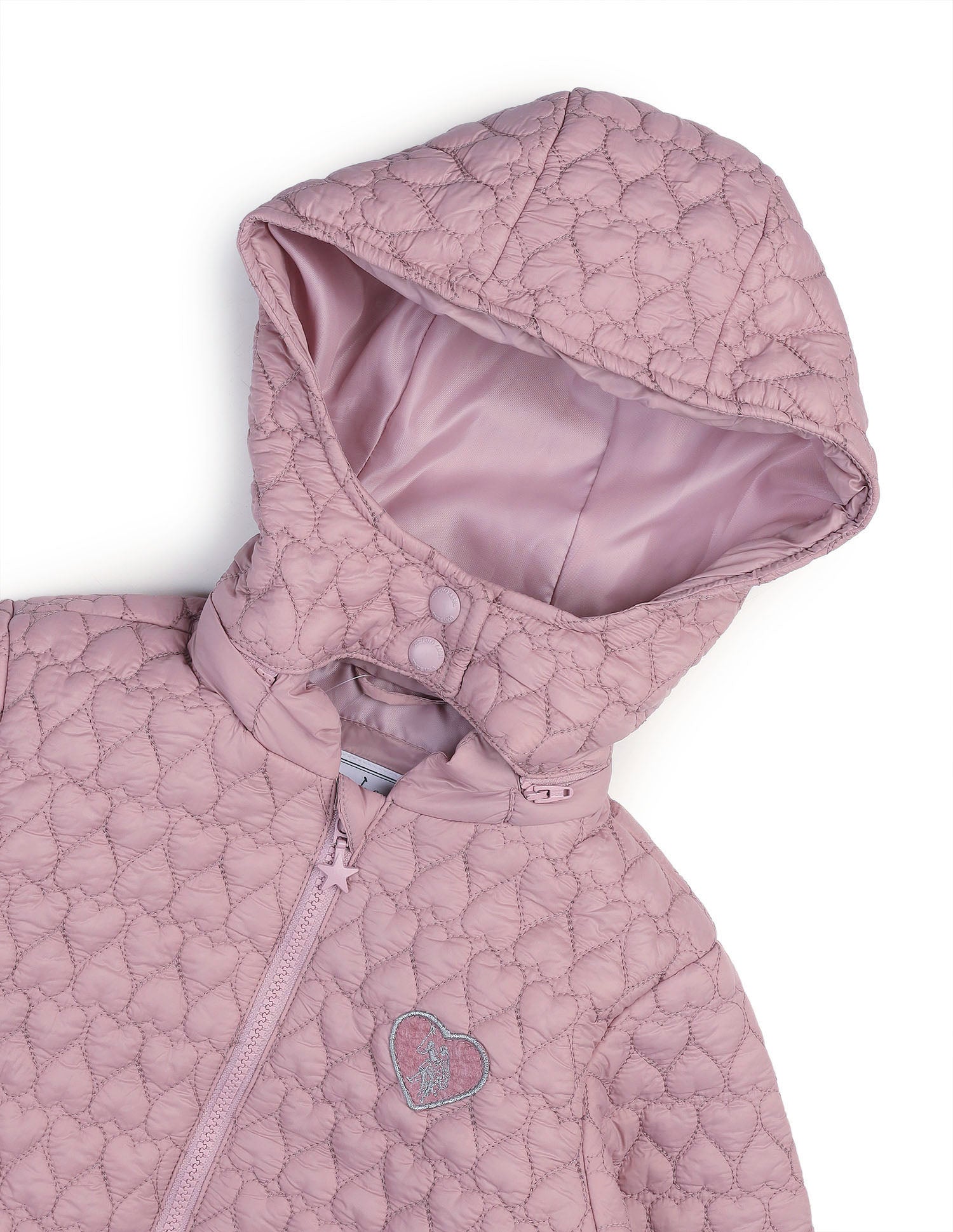 Heart Quilted Regular Fit Jacket Blush - U.S. POLO ASSN. | Large
