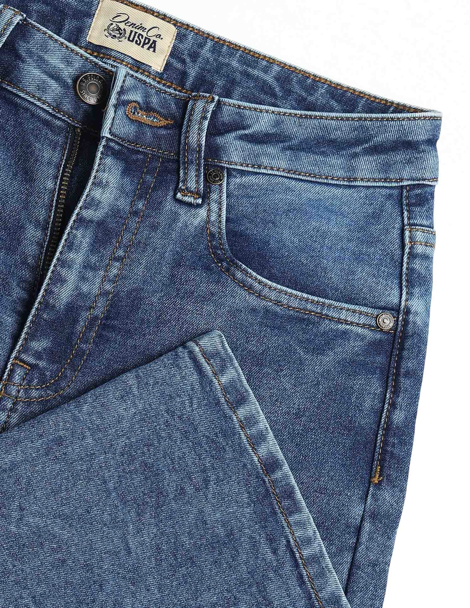 High Rise Flared Fit Jeans Blue - U.S. Polo Assn. India | Large