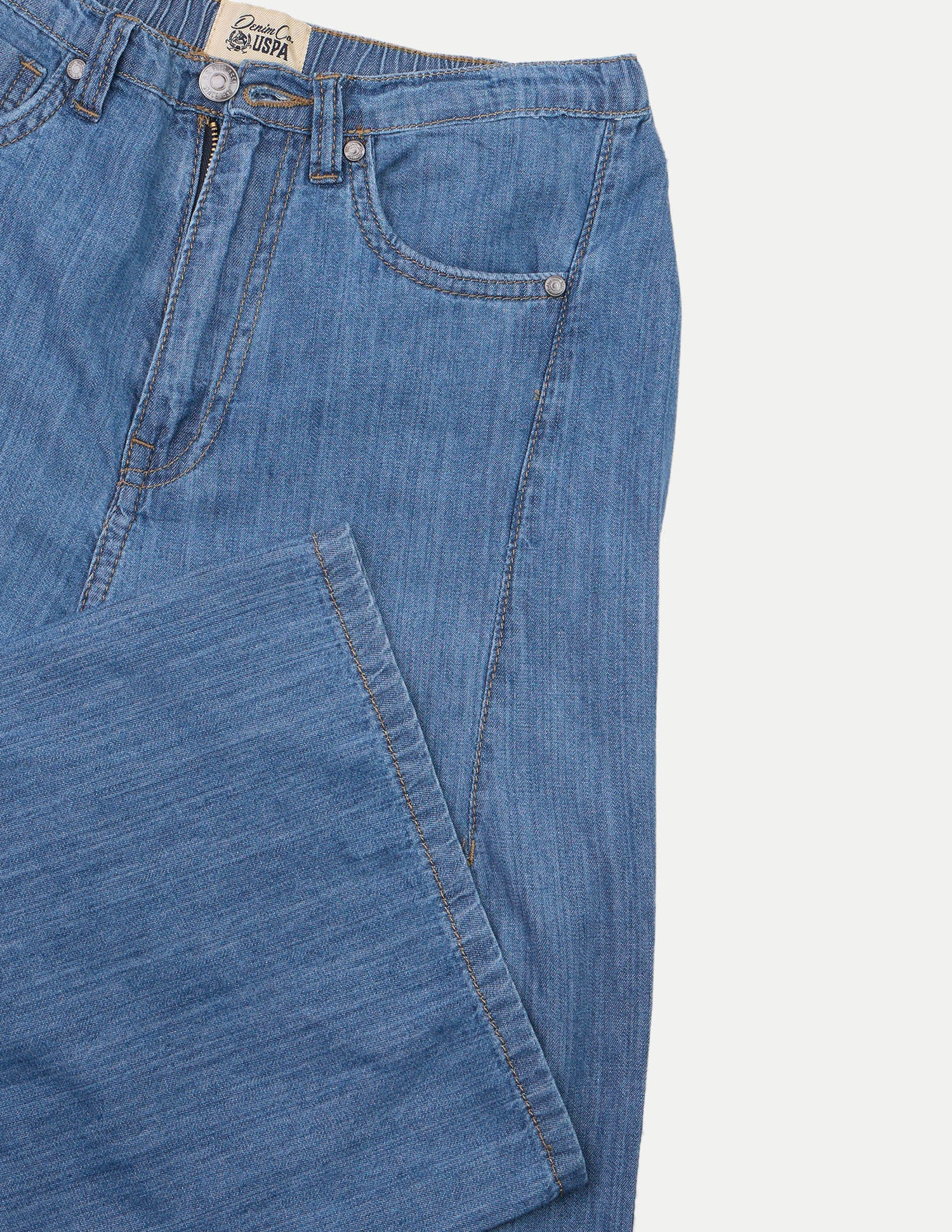 Baggy Fit Blue Light Weight Jeans Blue - U.S. Polo Assn. India | Large