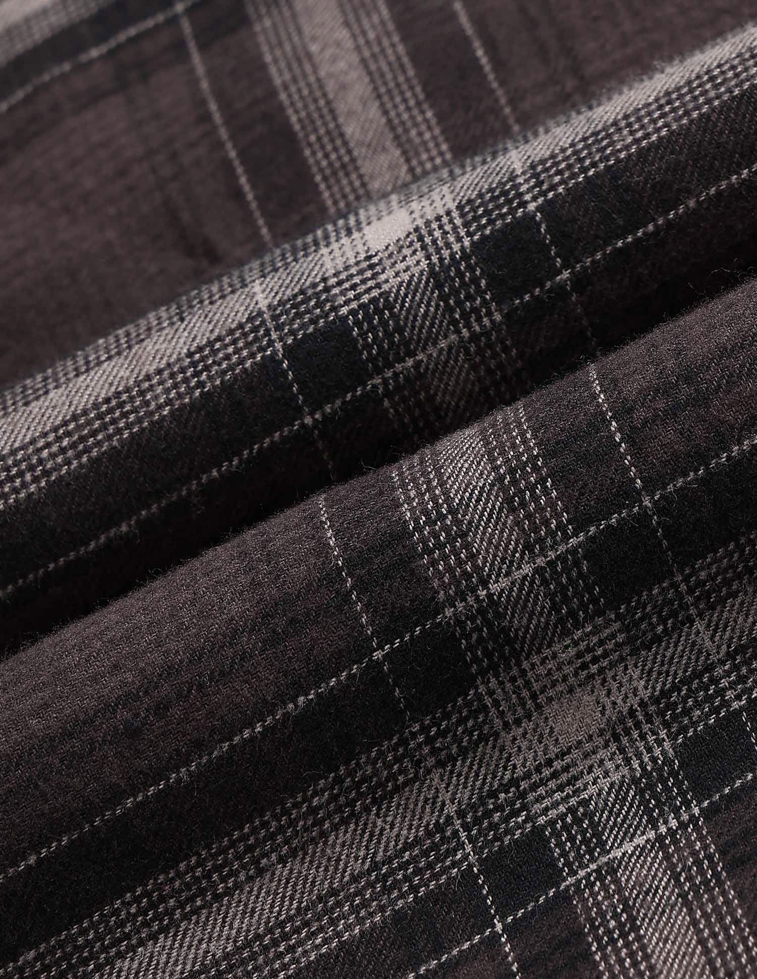 Tartan Checked Legend Of Horseshoe Shirt Dark Brown - U.S. POLO ASSN. | Large