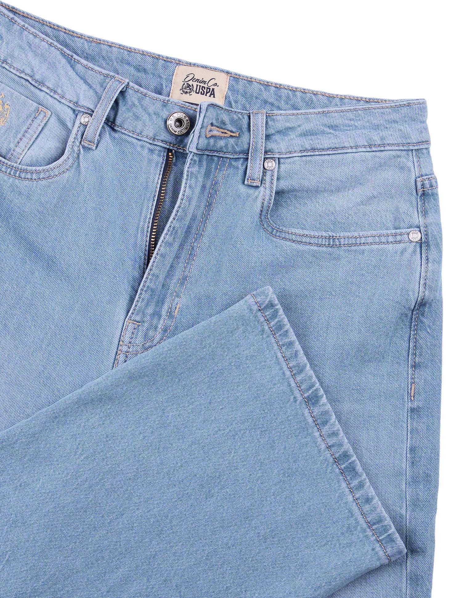 Straight Fit Light Washed Jeans Light Blue - U.S. Polo Assn. India | Large