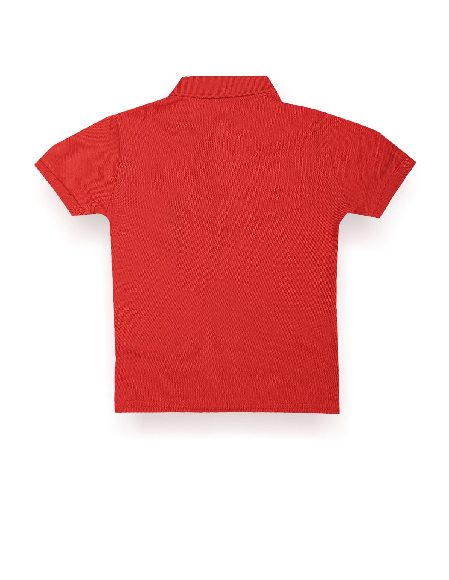 Pure Cotton Solid Polo Shirt Red - U.S. POLO ASSN. | Large