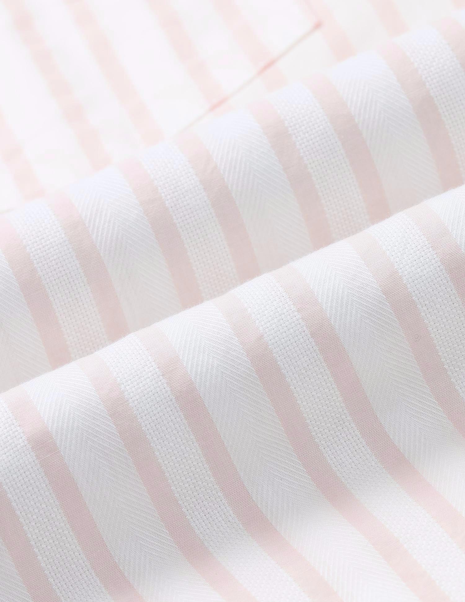 Tailored Fit Vertical Striped Shirt Peach - U.S. Polo Assn. India | Large