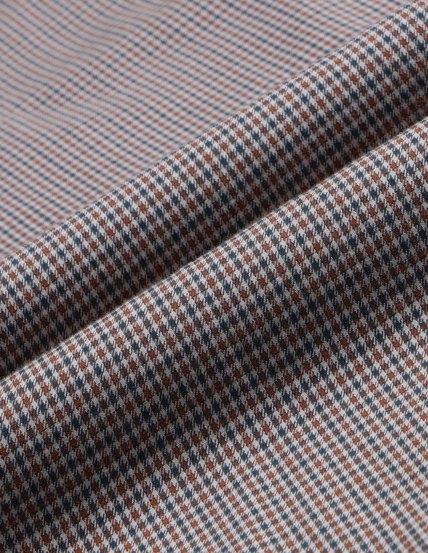 Micro Checked Twill Shirt Rust - U.S. Polo Assn. India | Large