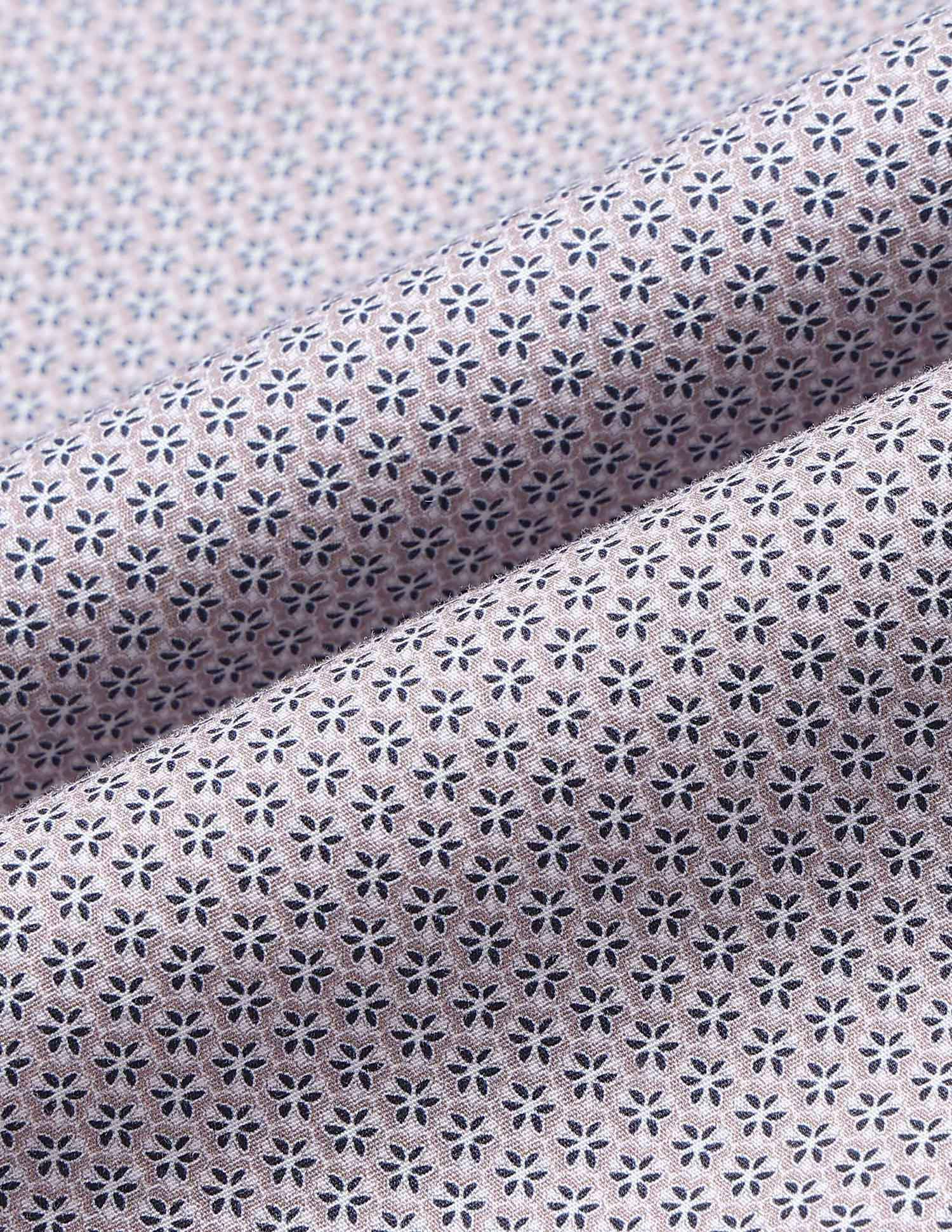 Floral Printed Tailored Fit Shirt Light Khaki - U.S. POLO ASSN. | Large