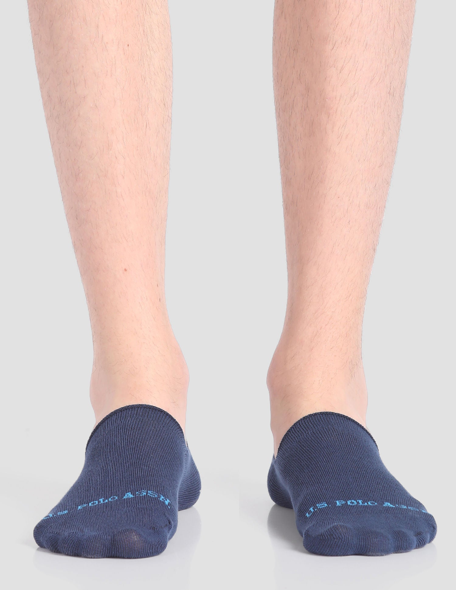 Silicone Grip No Show I646 Socks - Pack Of 3 Navy, Black and Grey - U.S. POLO ASSN. | Large