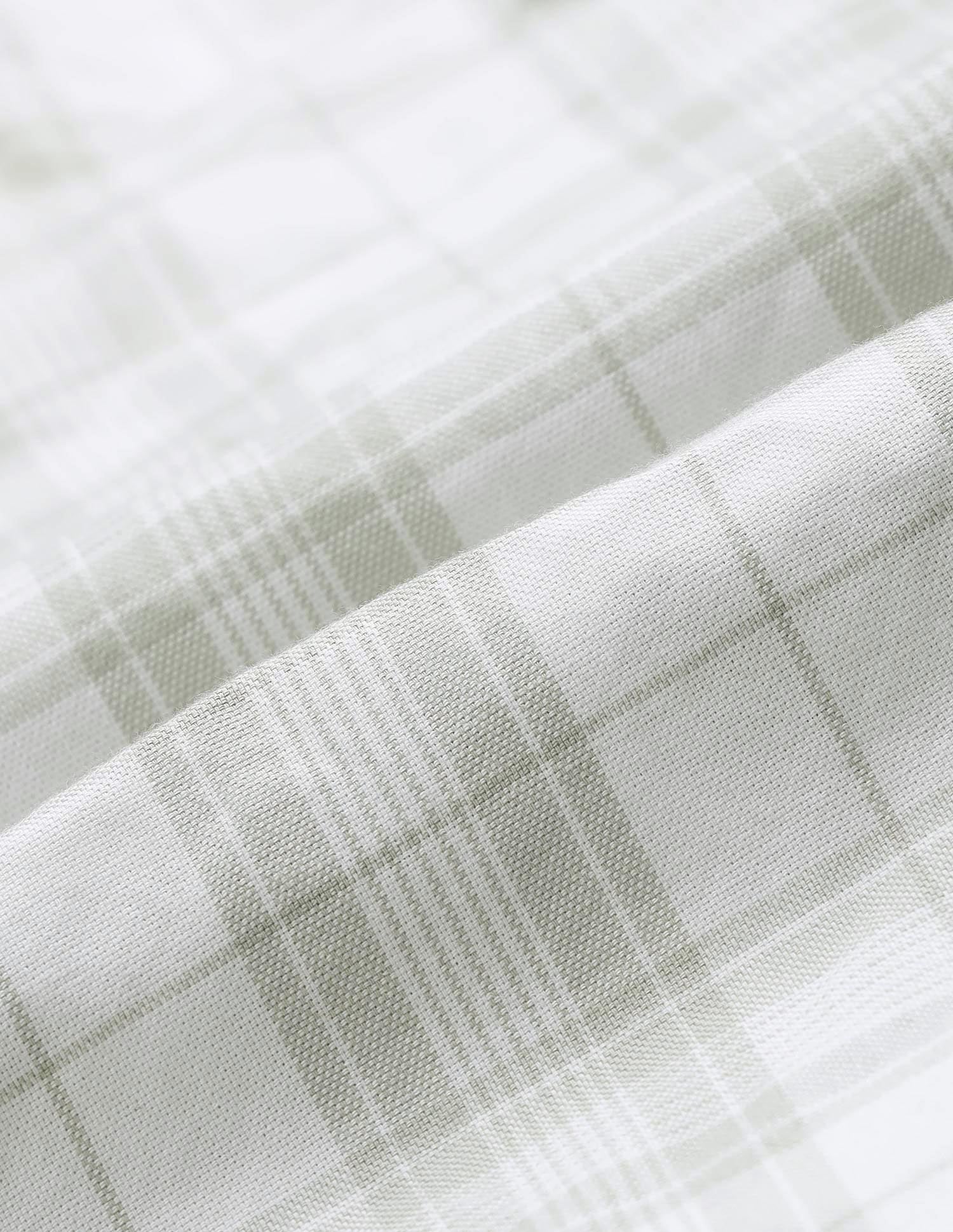 Plaid Checked Pure Cotton Shirt Light Green - U.S. Polo Assn. India | Large