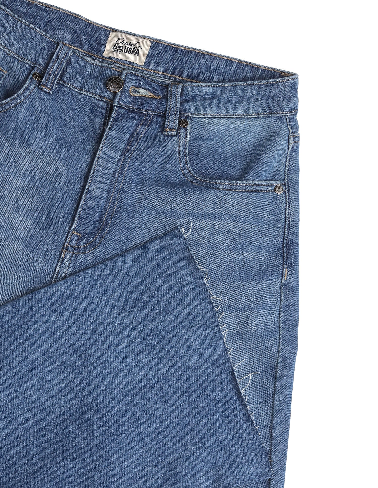 High Rise Flared Fit Jeans Blue - U.S. Polo Assn. India | Large