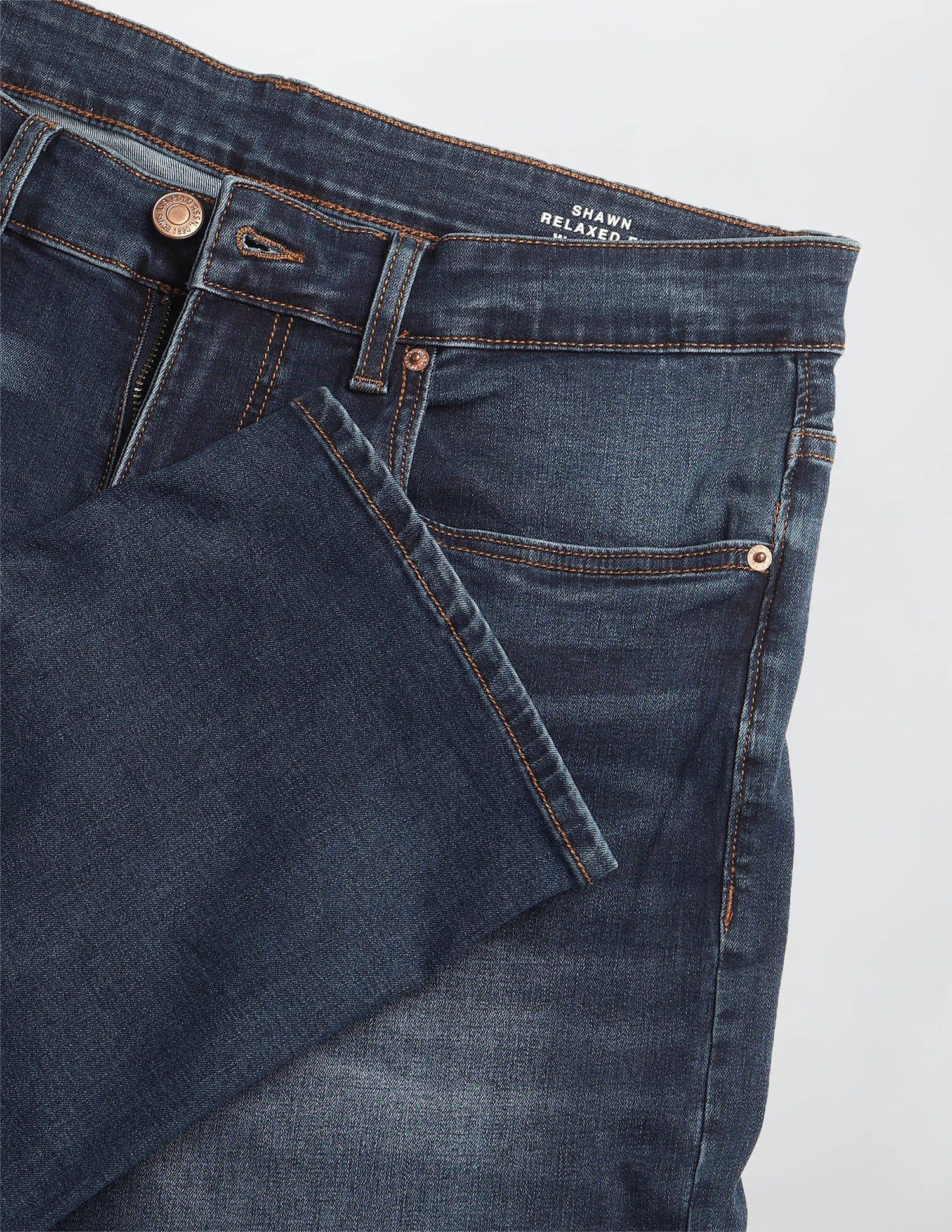 Whiskered Shawn Relaxed Fit Jeans Indigo - U.S. Polo Assn. India | Large