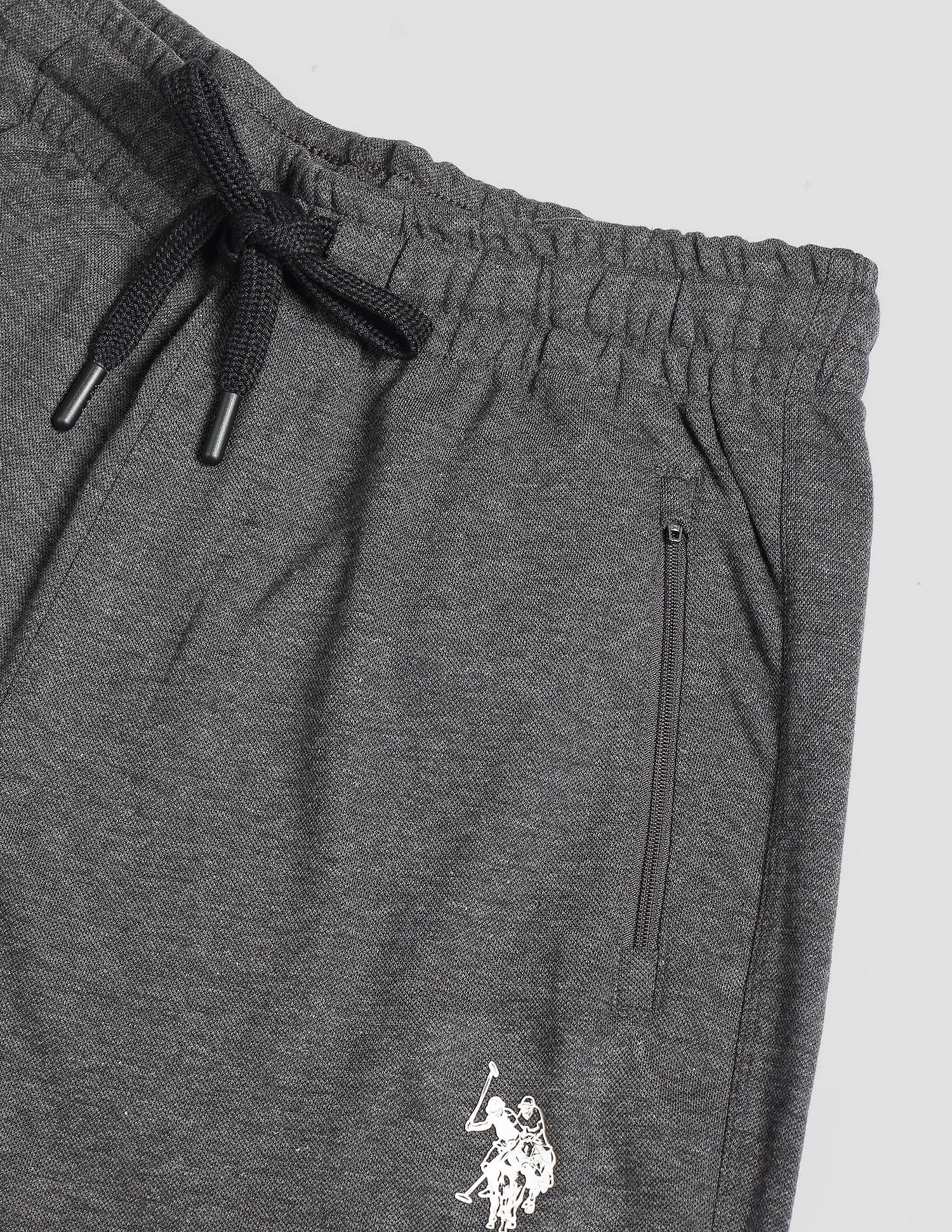 Heathered LR006 Lounge Track Pants - Pack Of 1 Dark Grey - U.S. POLO ASSN. | Large