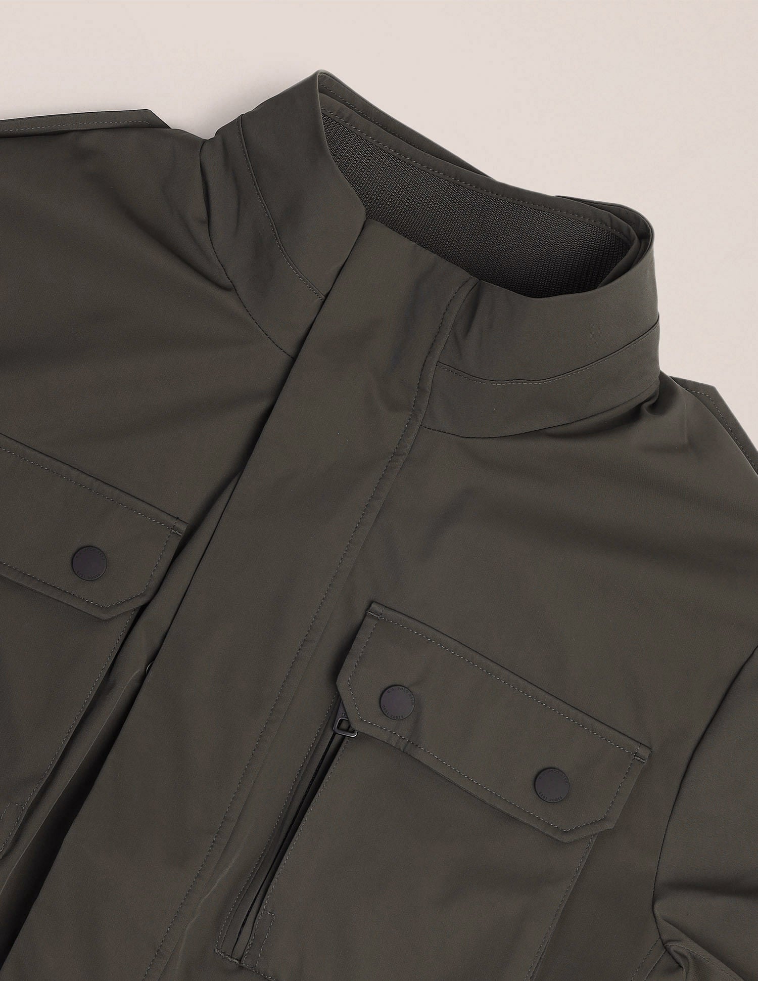 Regular Fit Solid Casual Jacket Olive - U.S. POLO ASSN. | Large