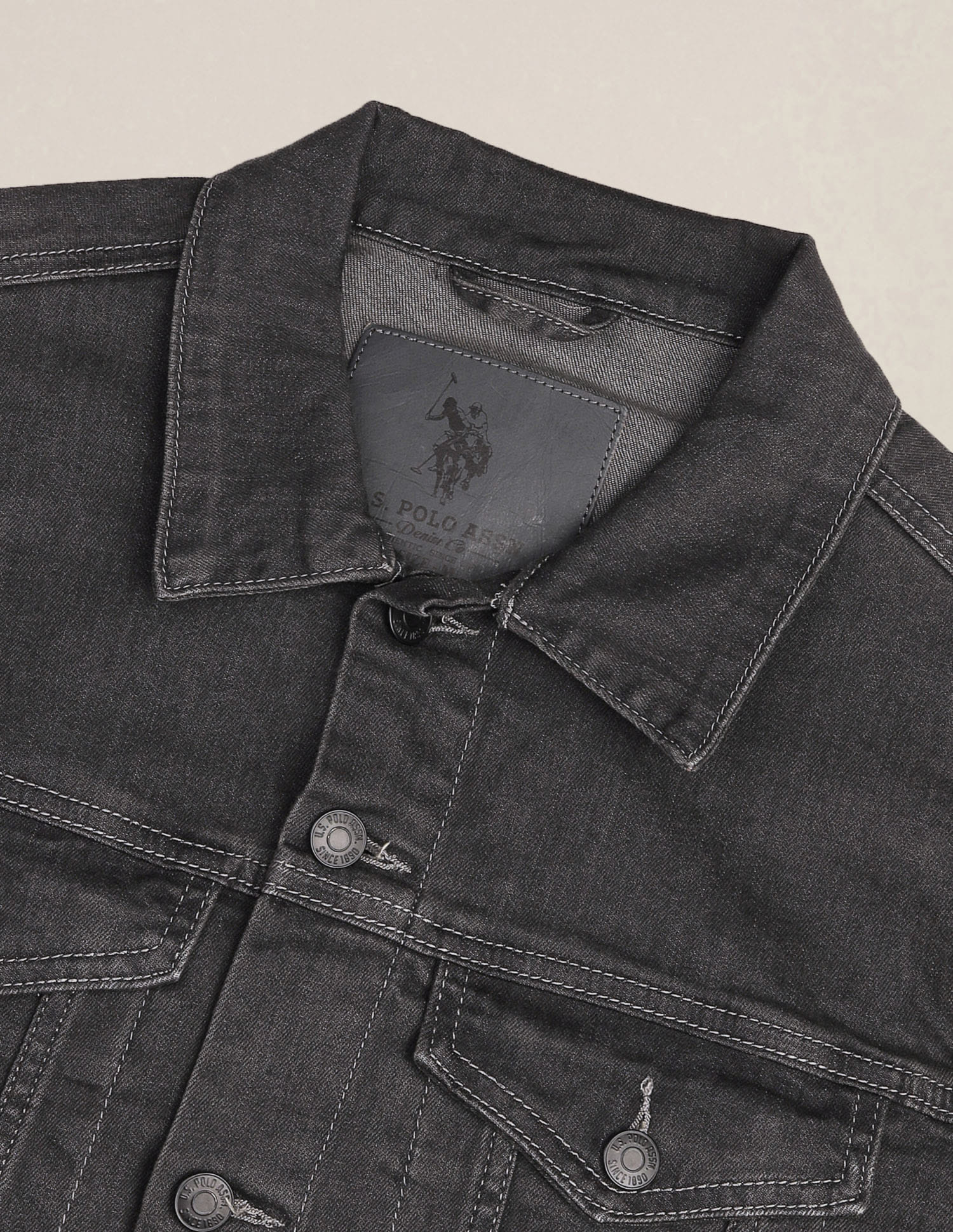 Authentic Denim Jacket Dark Grey - U.S. Polo Assn. India | Large