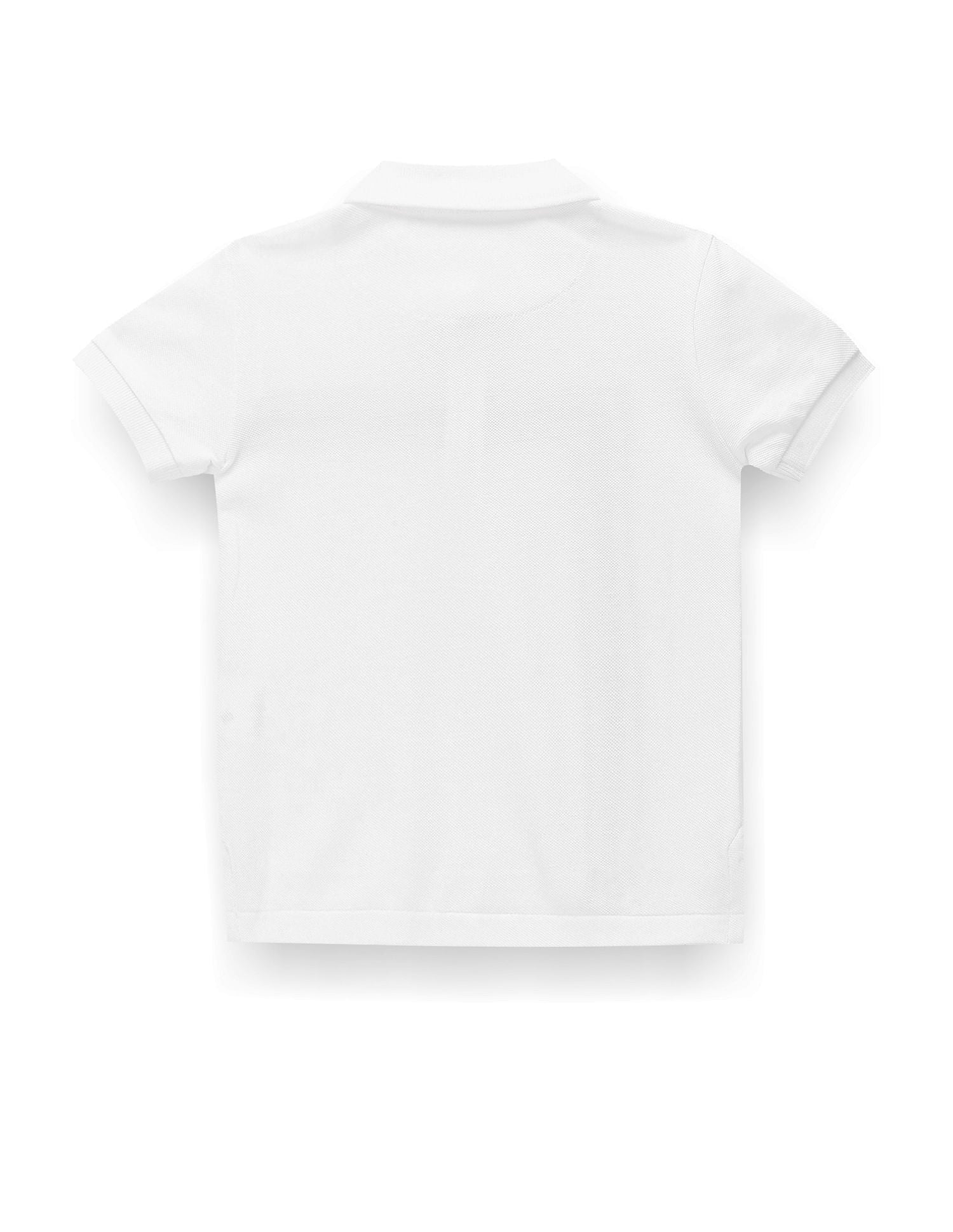 Boys Pure Cotton Polo Shirt White - U.S. POLO ASSN. | Large