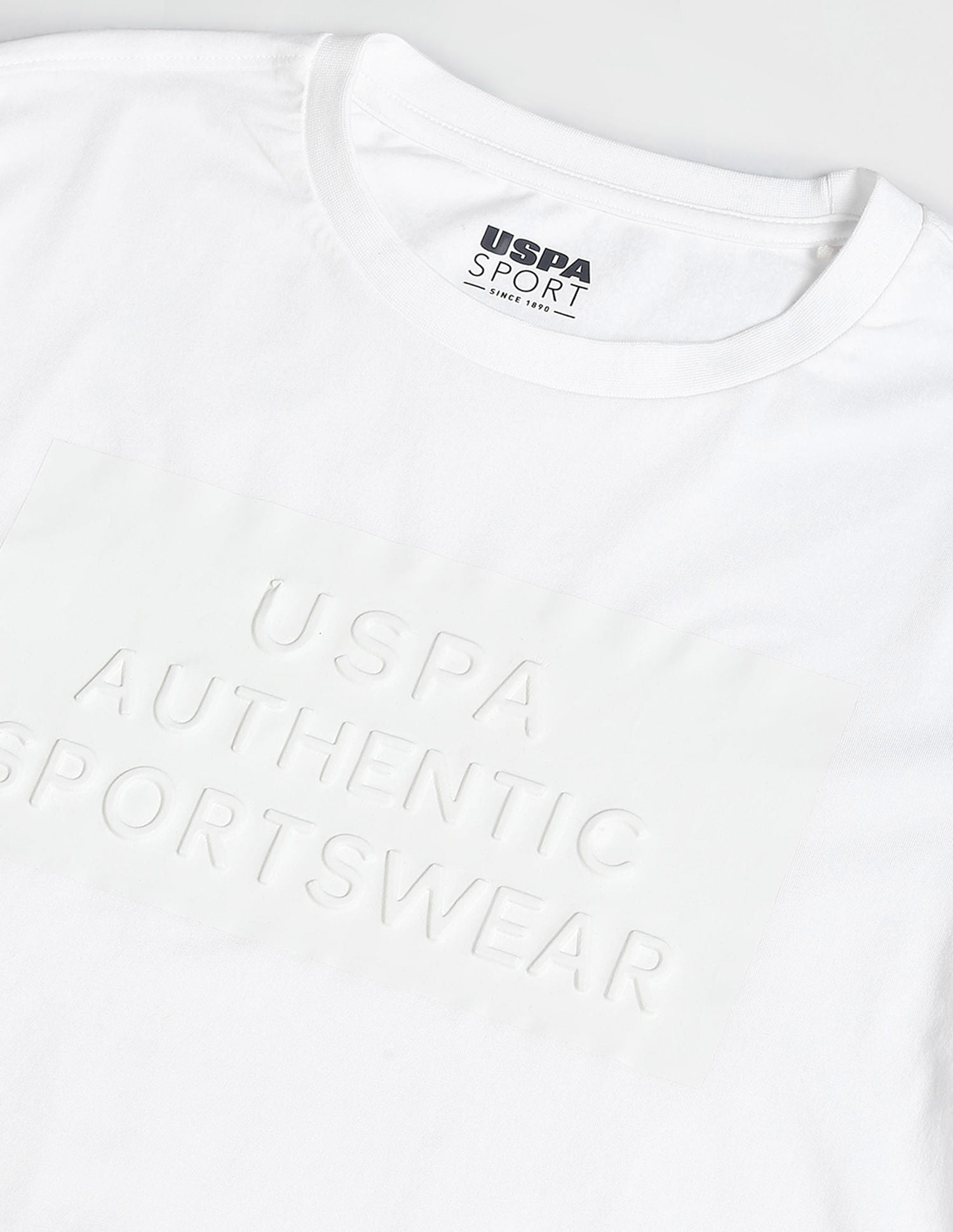 Crew Neck Slim Fit T-Shirt White - U.S. POLO ASSN. | Large